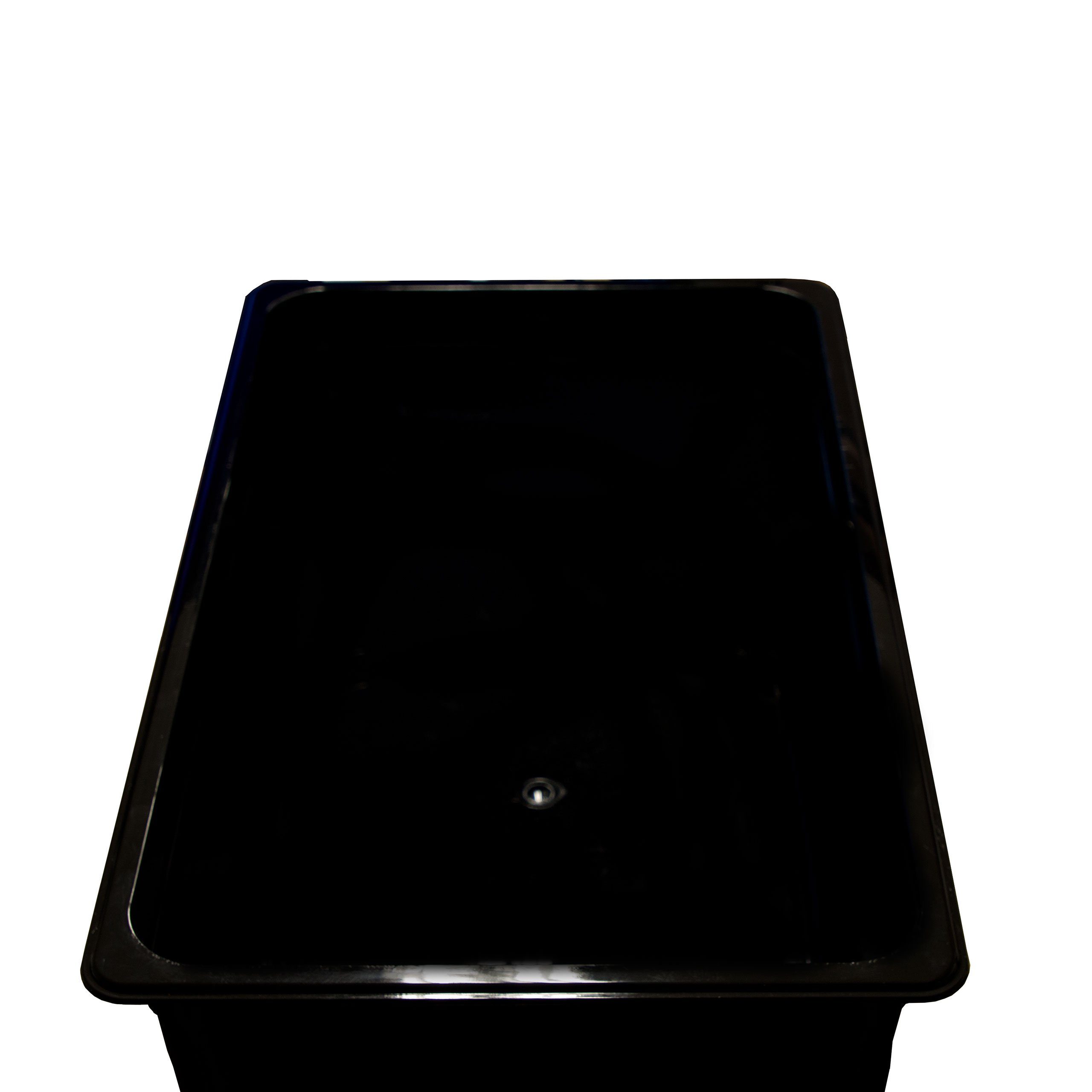 Tiefe 1/1 (1-tlg) GN Kunststoff 21 schwarz Thermobehälter 150mm, Gastronormbehälter GN-Behälter Polycarbonat Airbrush-City Liter