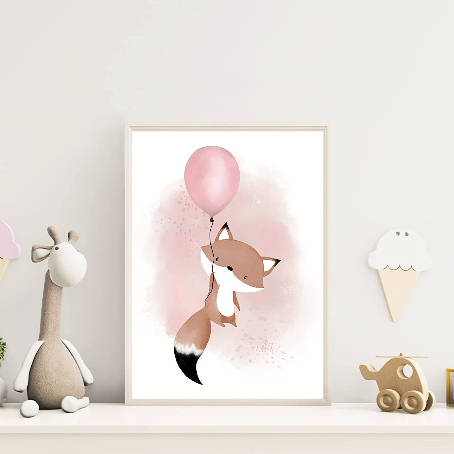 MeinBaby123® Poster Bilder Kinderzimmer, Poster Kinderzimmer Deko, Babyzimmer Deko, Spruch Wandbilder, Boho, Tiere – Bild 5 von 5