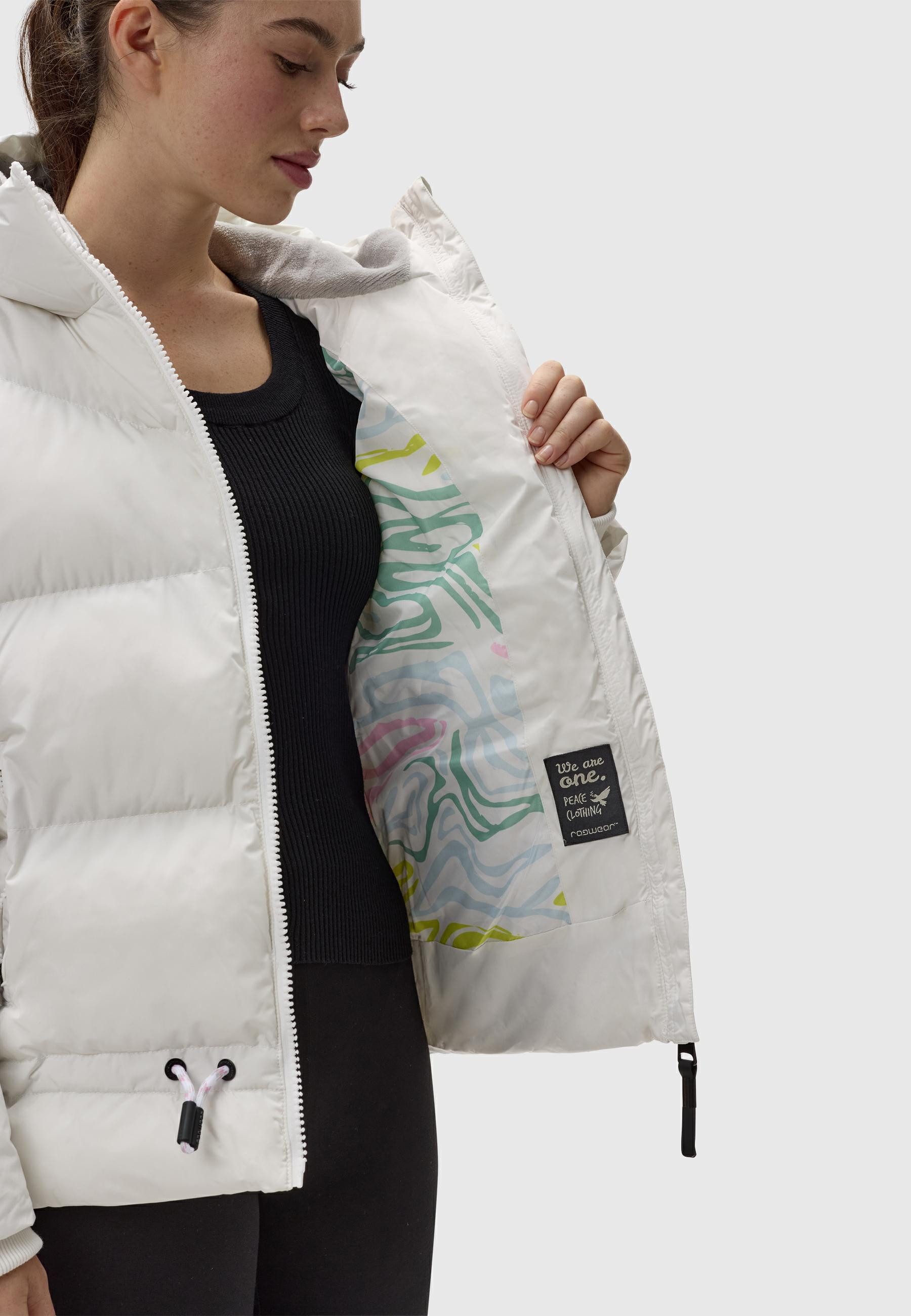 Ragwear Steppjacke Briony Wasserdichte Damen Winterjacke mit Kapuze