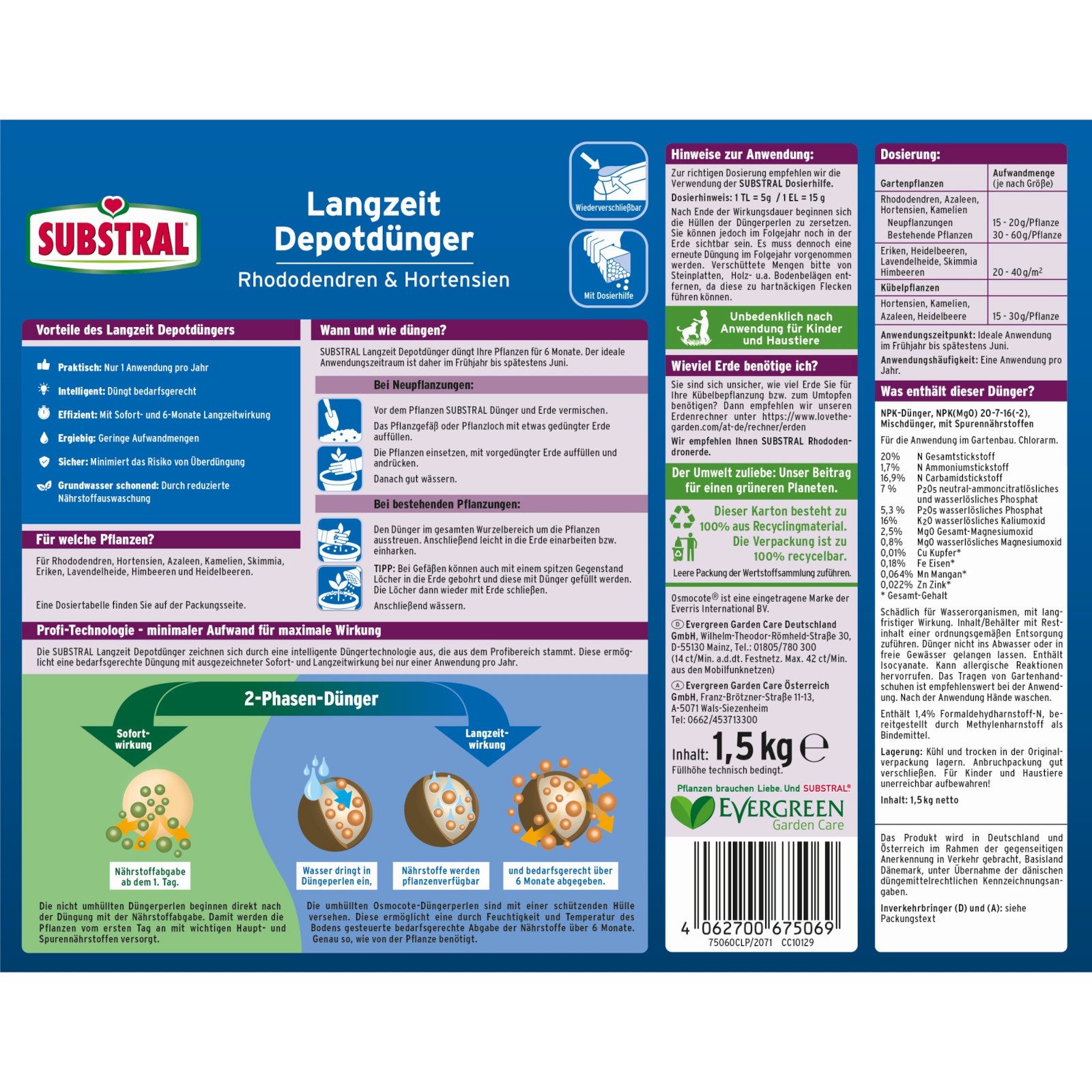 Substral Langzeitdünger Langzeit Depotdünger für Rhododendren günstig online kaufen