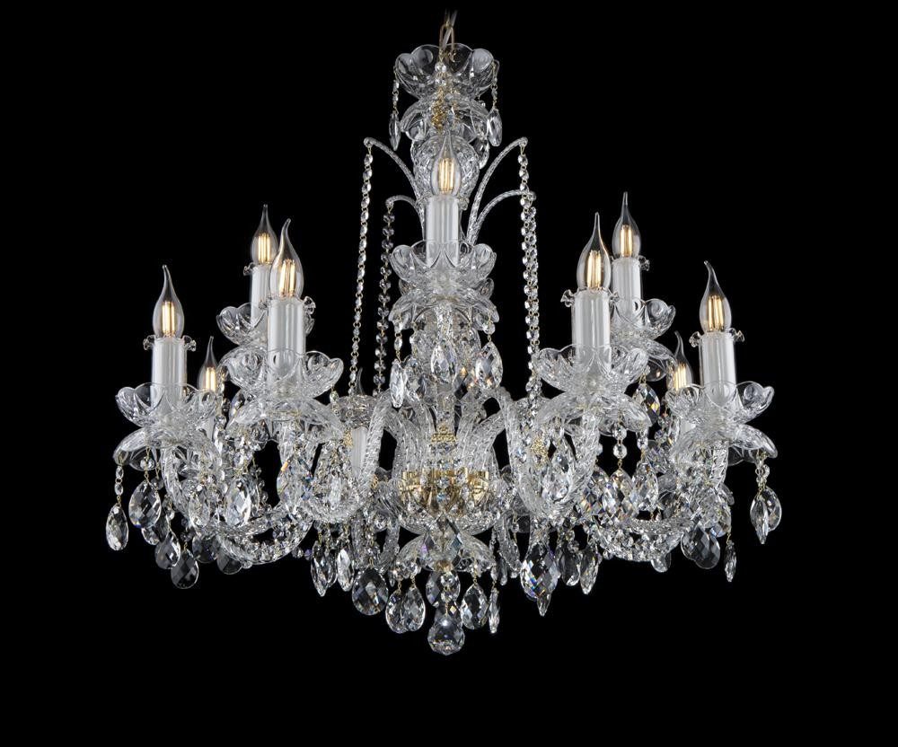 JVmoebel Kronleuchter Bohemia Kristall Deckenleuchte in edlem Design, Warmweiß, Made in Europa
