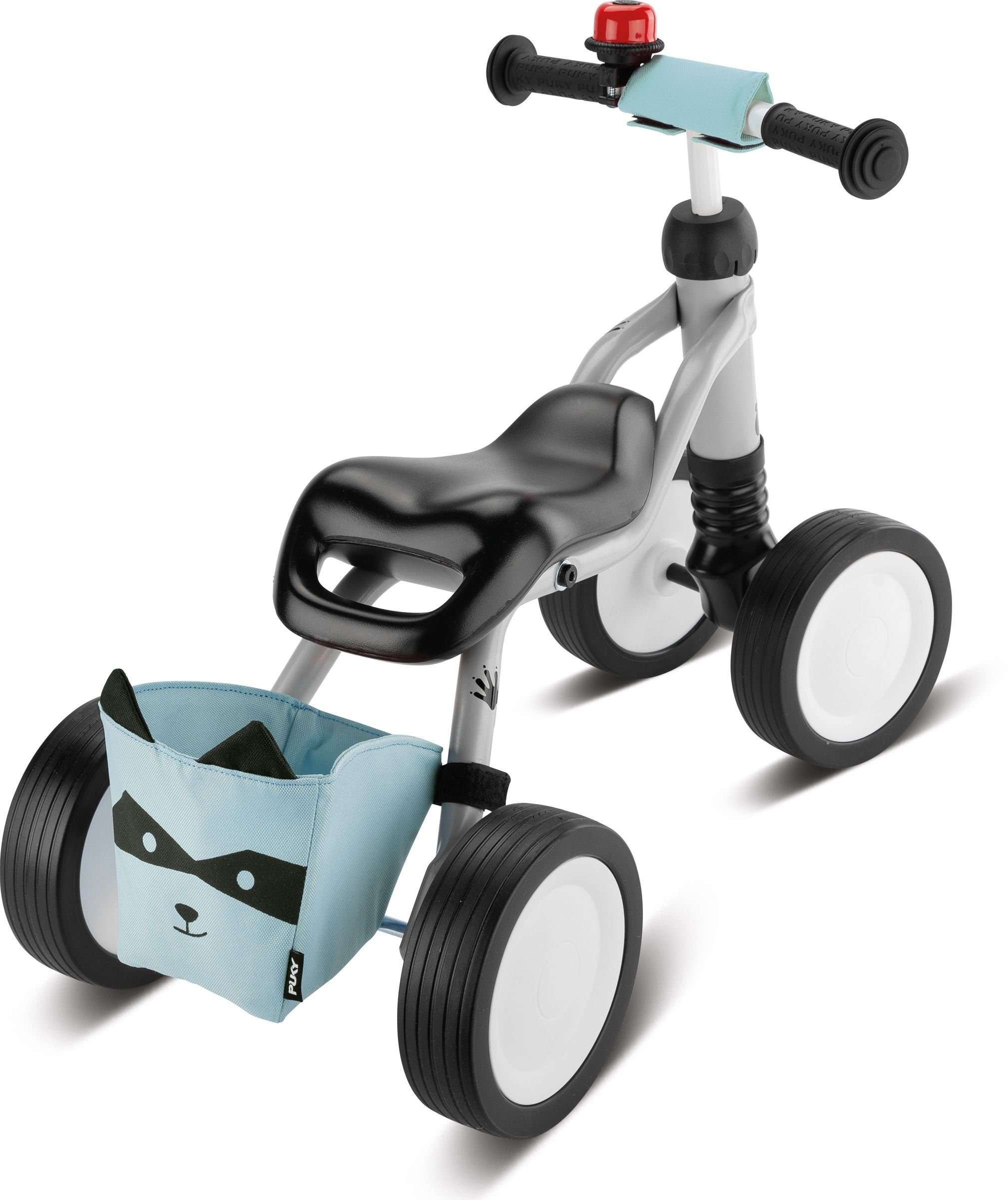 Puky Laufrad Wutsch Rutschfahrzeug, Lenkeinschlagsbegrenzung für Jahr Kleinkinder ergonomischem Sitz sicheres ab 1 und leisen Bundle, Laufrad grey/lightblue mit Puky Laufrädern, Rutschrad