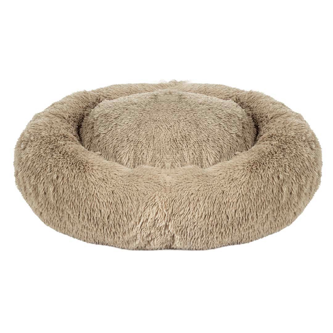 DUVO+ Tierbett Duvoplus Donutbett Snug - beige Größe / Maße: L - 80x80x17cm