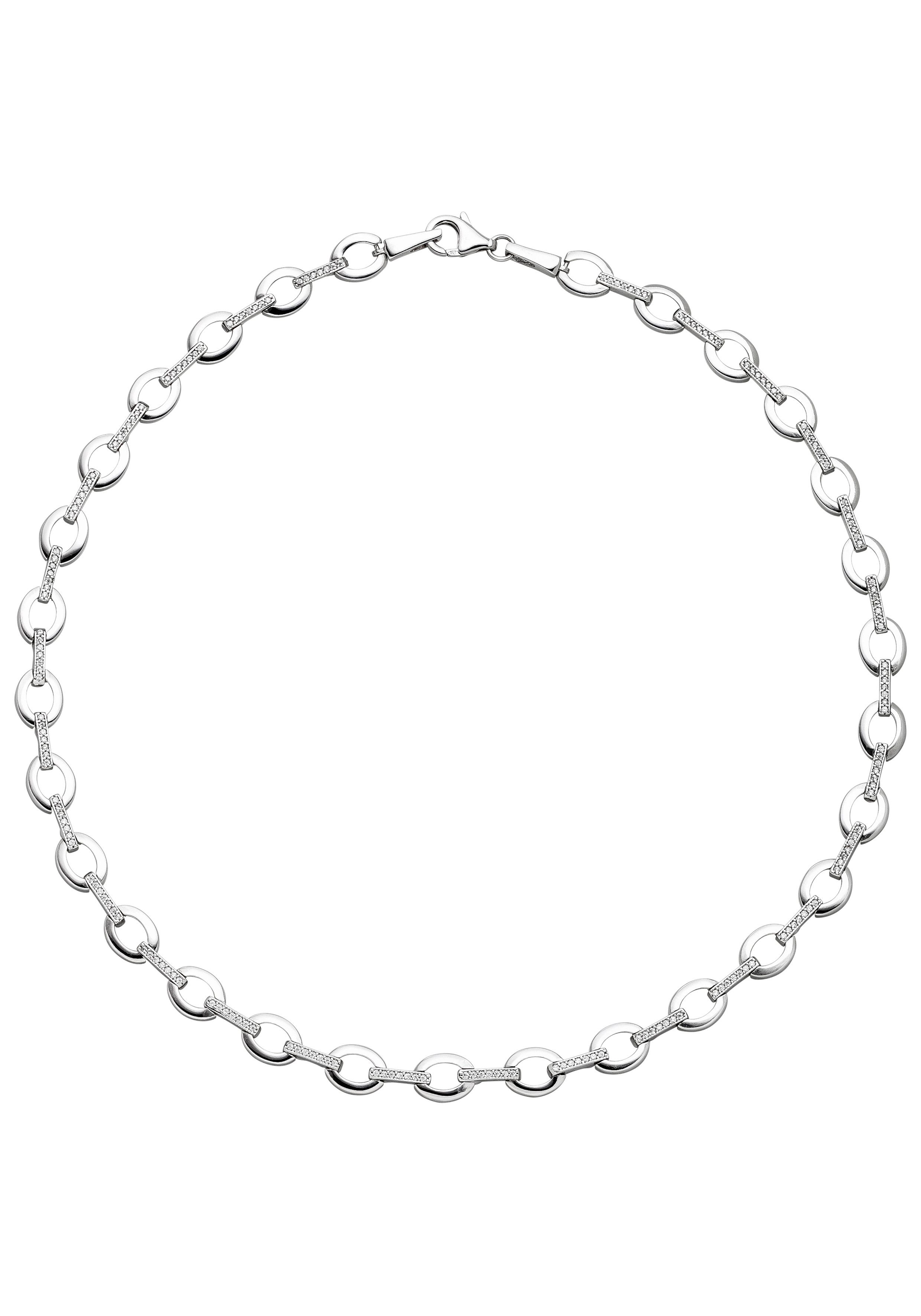 JOBO Collier Kette ohne Anhänger, 925 Silber mit 196 Zirkonia 45 cm günstig online kaufen