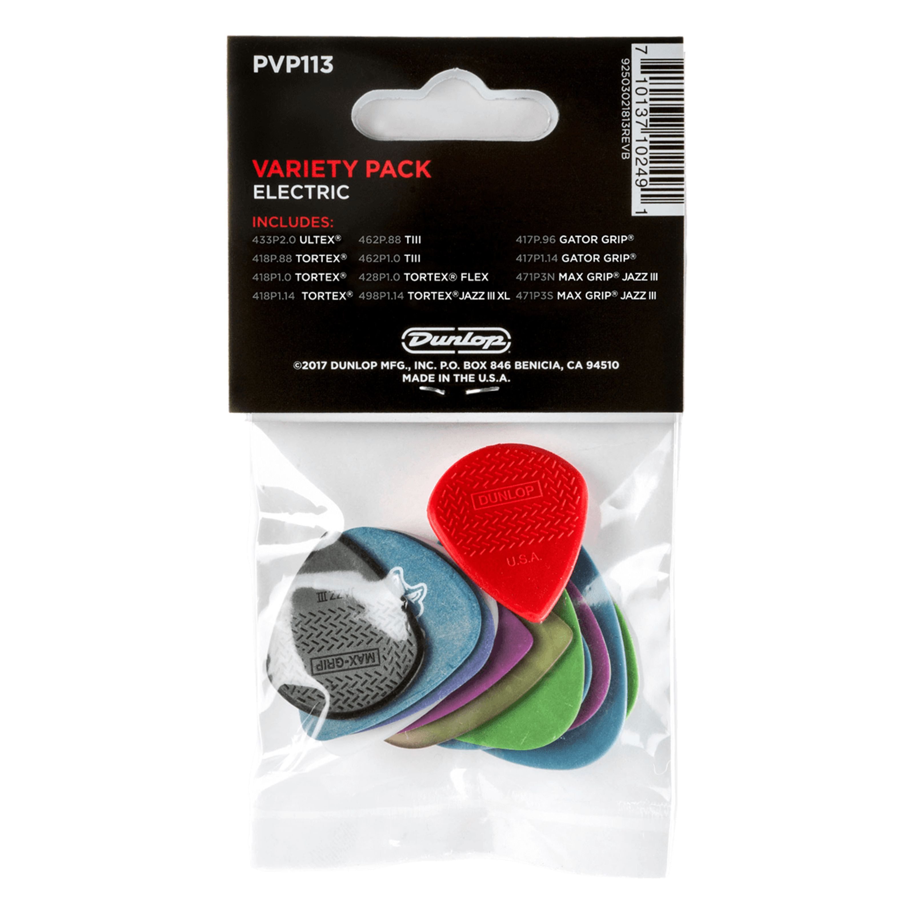Dunlop Plektrum, PVP 113 Electric Pick Variety Pack - Plektren Set