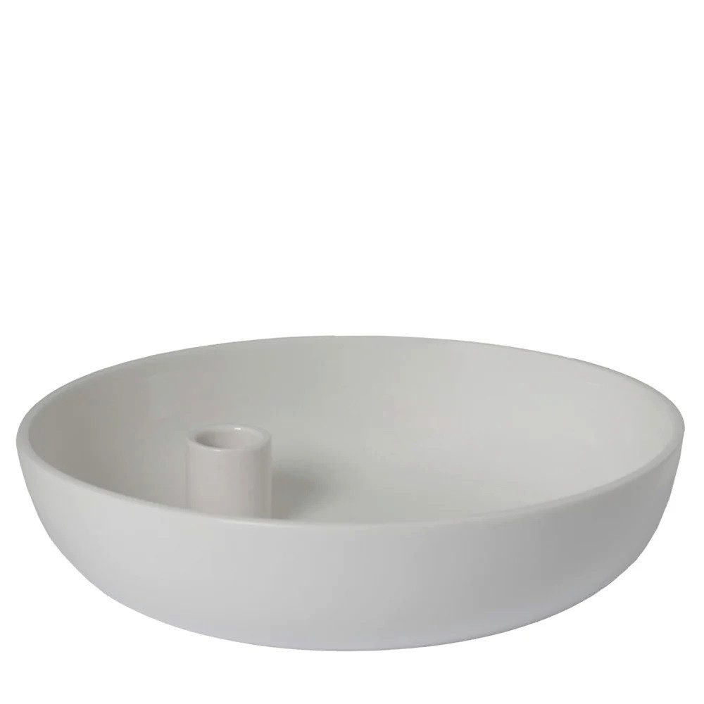 Storefactory Scandinavia Kerzenständer Kerzenhalter LIDATORP L weiß glänzen günstig online kaufen