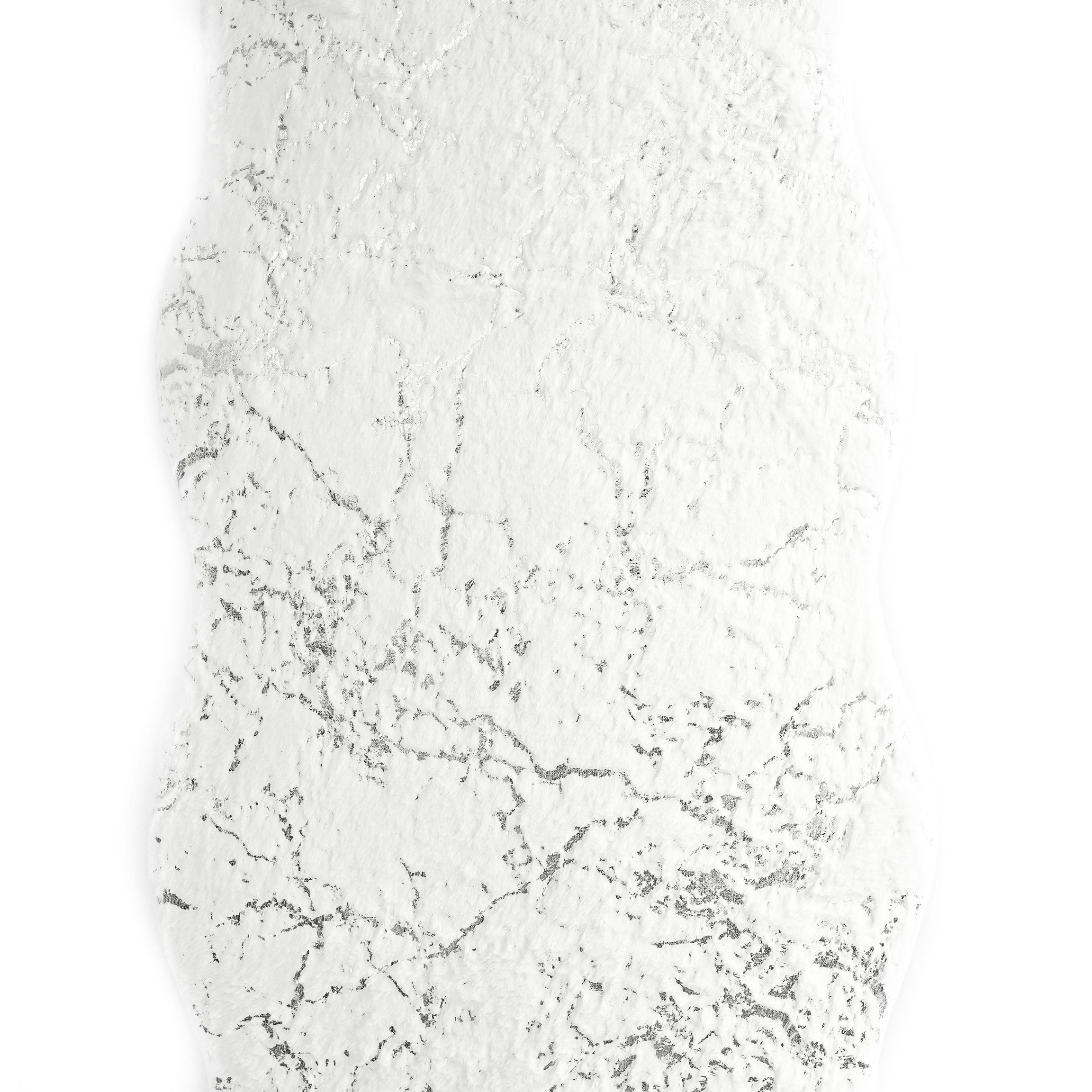 Trendmax Badematte Badematte mit Marmormotiv Rutschfest Waschbar mit wellige Umrandung – Bild 2 von 3