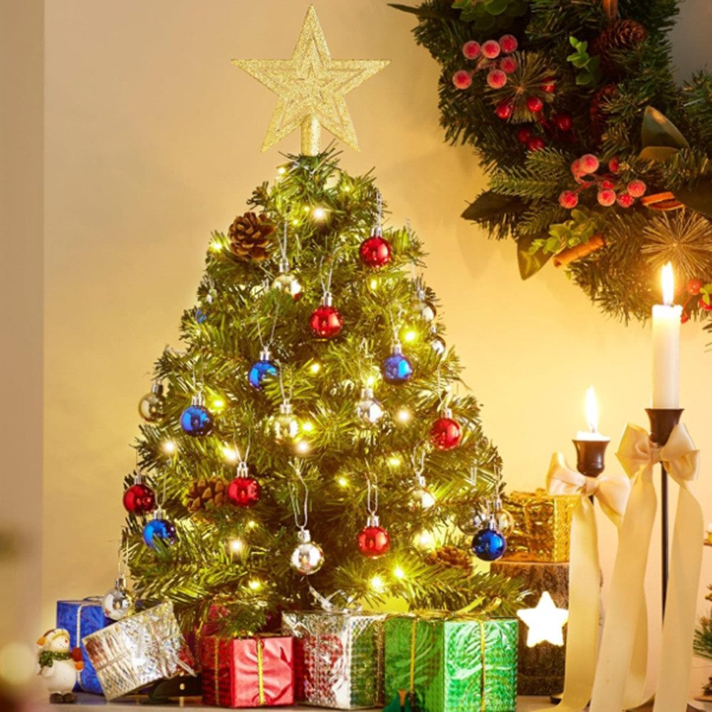 Bomiclss Künstlicher Weihnachtsbaum 45cm Mini Weihnachtsbaum,künstlich Weihnachtsbaum, für Festtagsdekoration, indoor outdoor geeignet für Tisch Partydécor – Bild 3 von 5