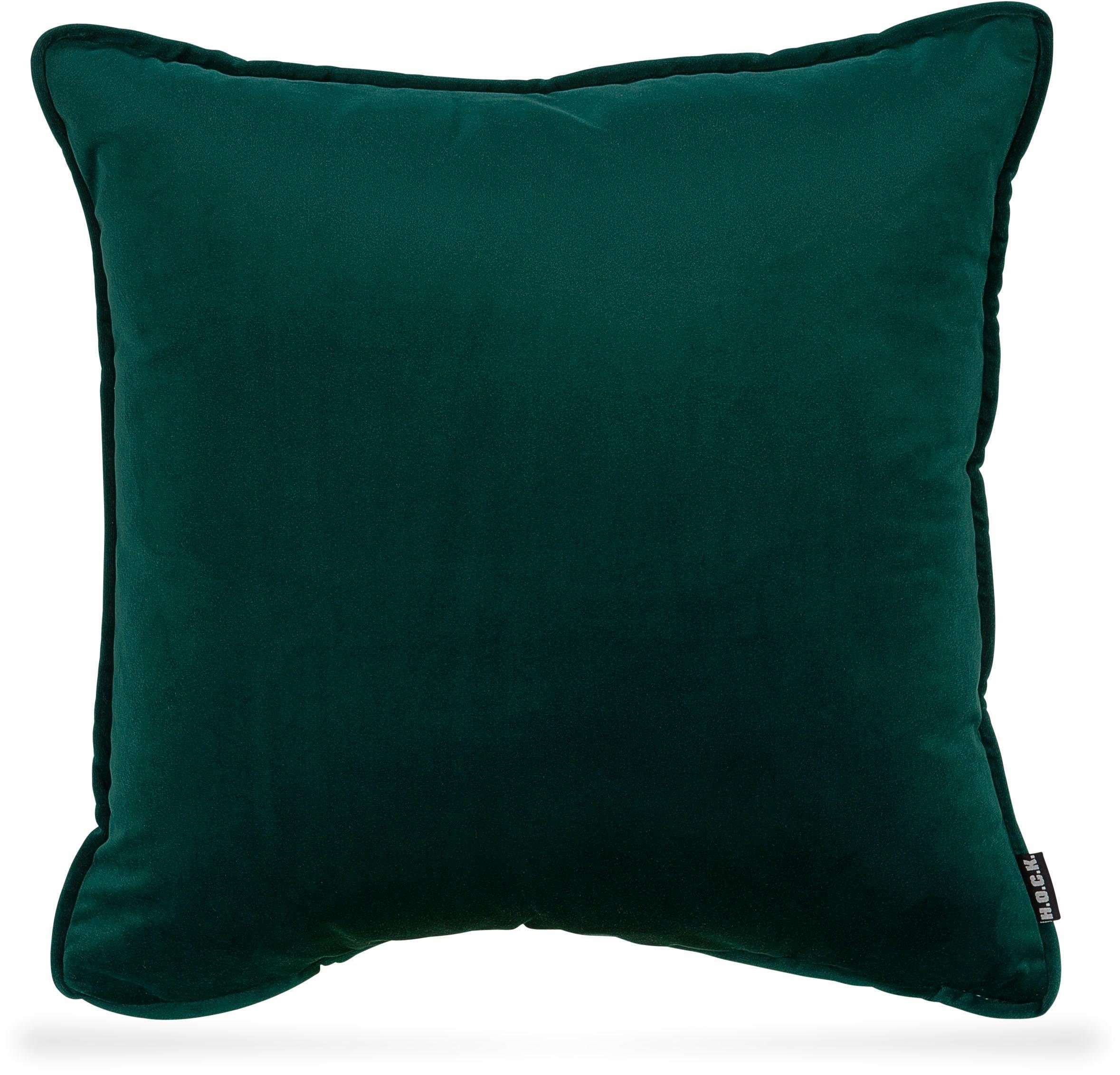H.O.C.K. Dekokissen Nobile Samt, Kissenhülle mit Füllung, 1 Stück
