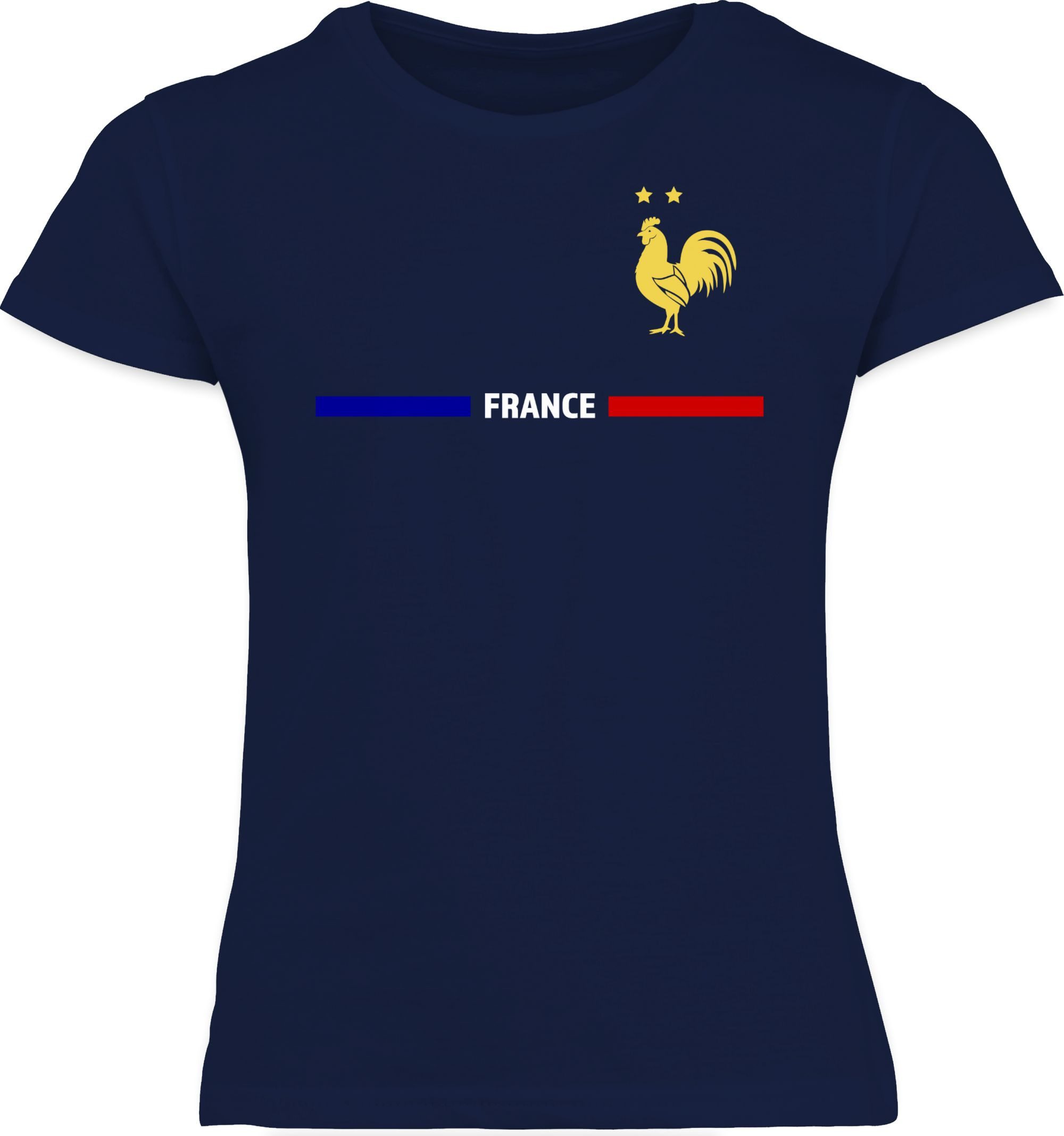 Shirtracer T-Shirt Frankreich Trikot Wappen, France mit Stolz, Französisches Fan-Motiv 2026 Fussball WM Fanartikel