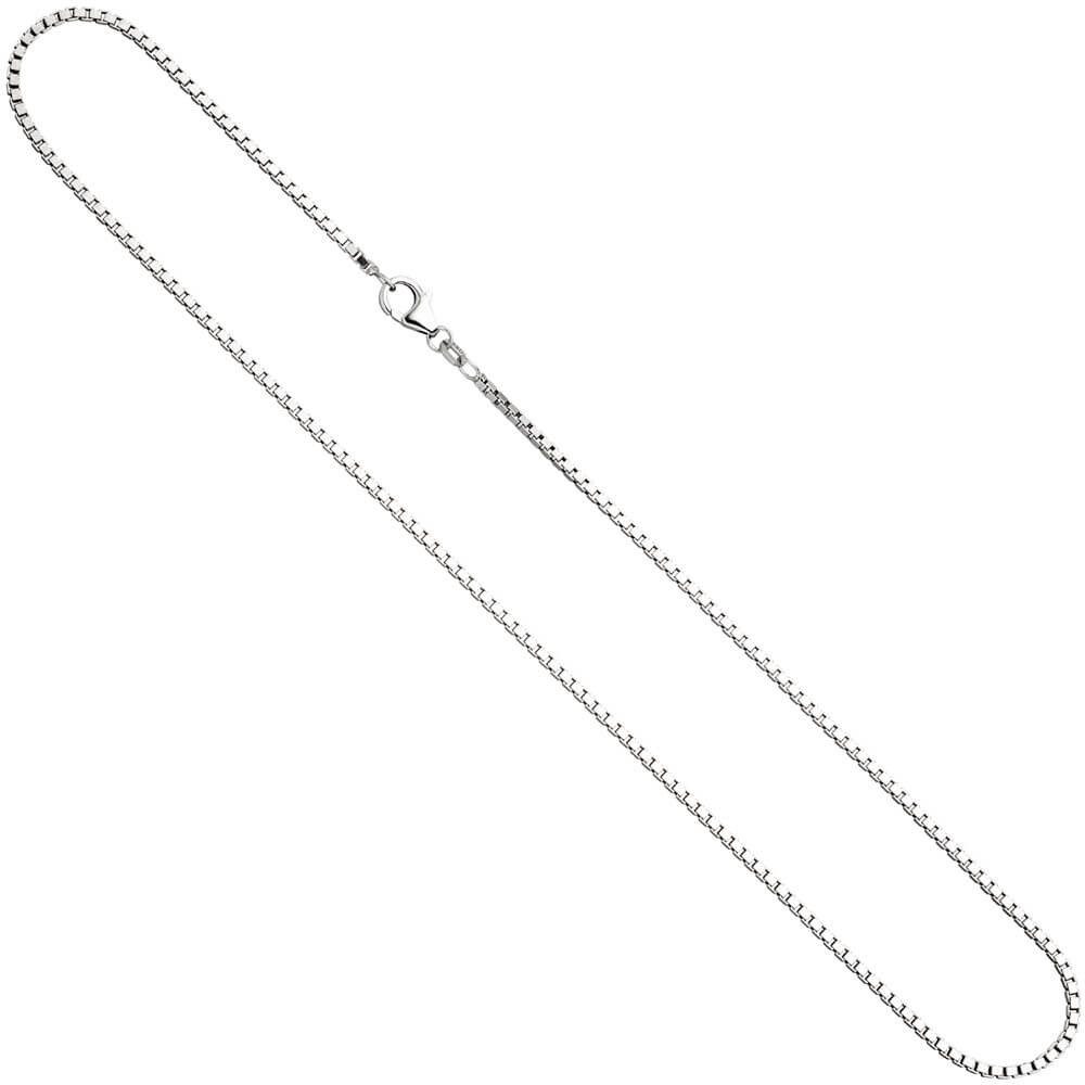 Schmuck Krone Goldkette 1,8mm Venezianerkette, 925 Silber, 60cm, Silber 925