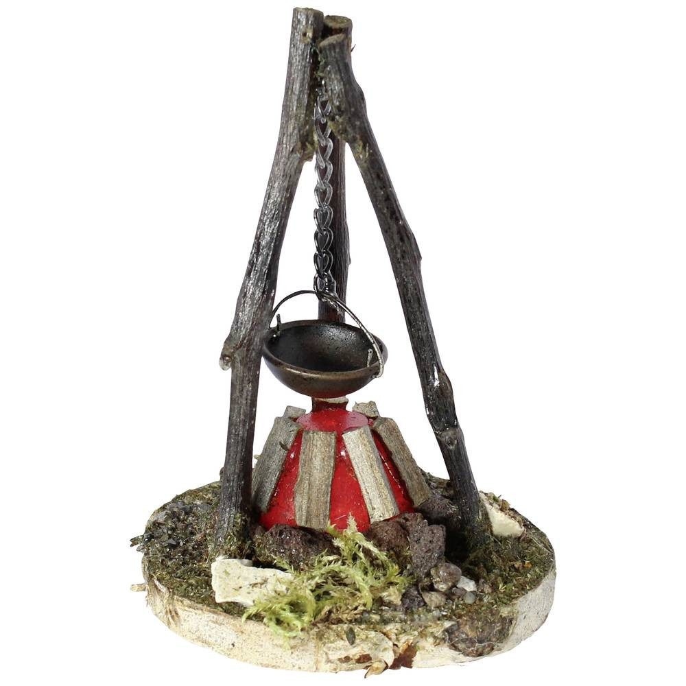Kahlert Licht Hängelampe Stoff – Puppenhauszubehör, Maßstab 1:12, Ø 50 Mm