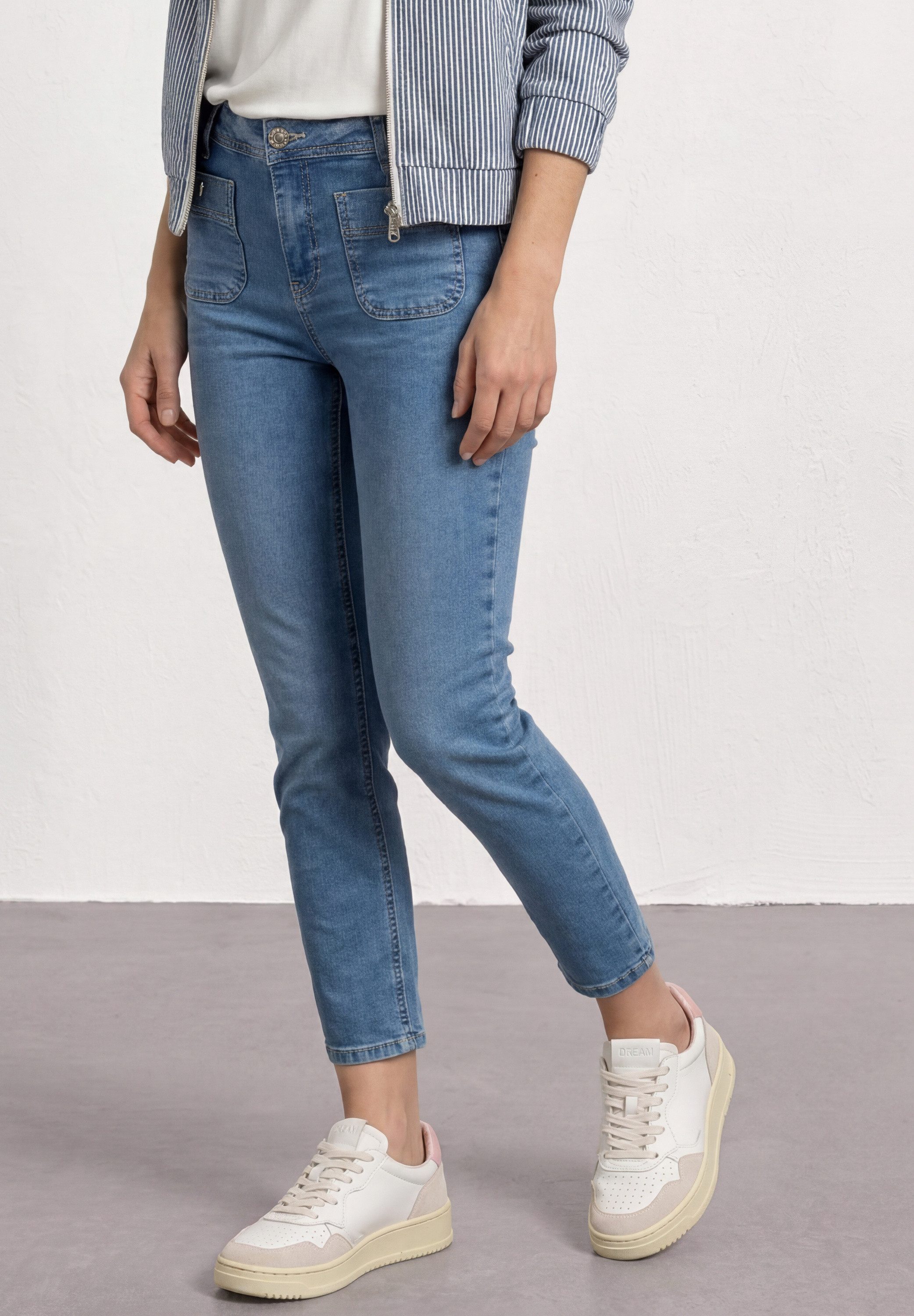 STREET ONE Slim-fit-Jeans aus Baumwolle mit Stretchanteil