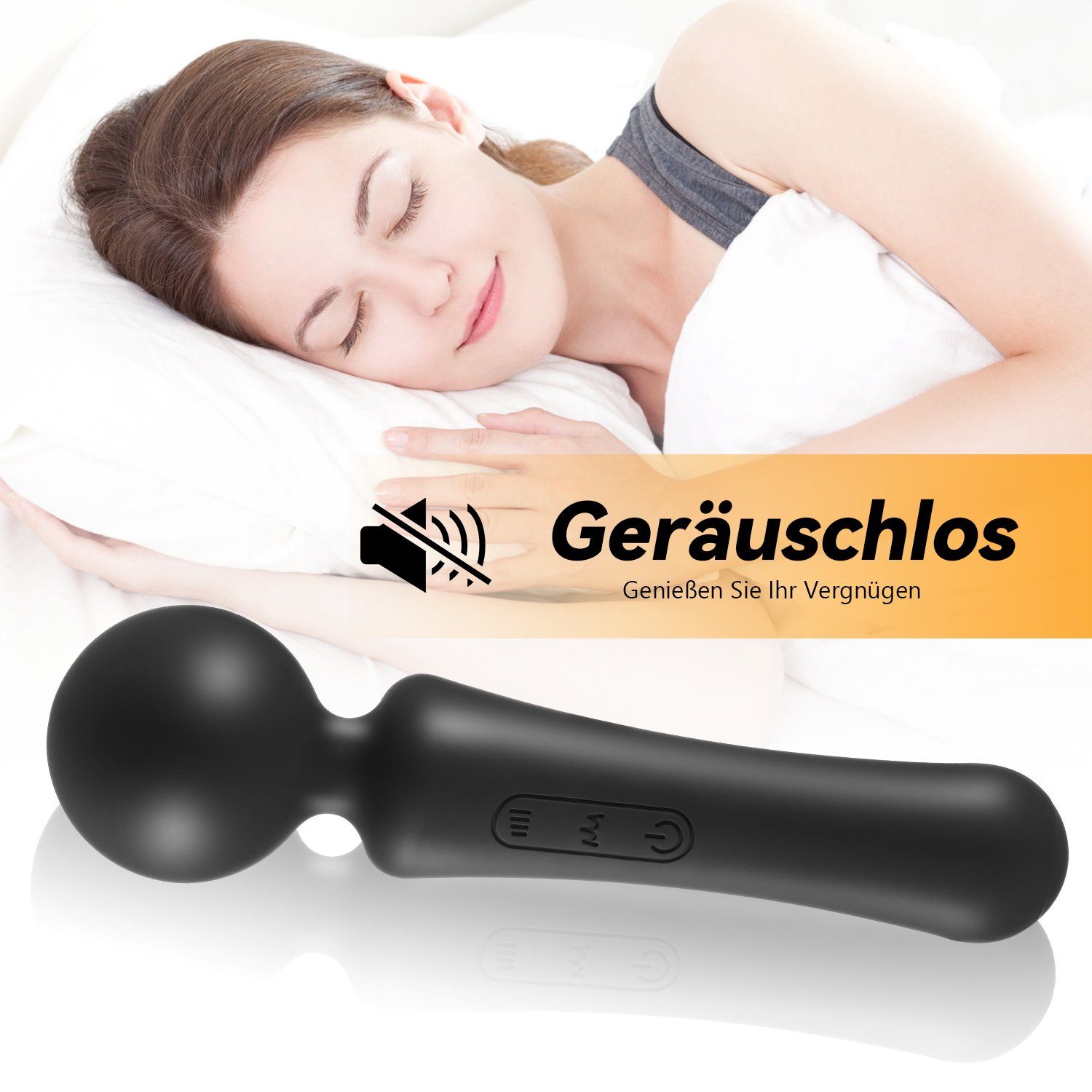 Massagestab Nippel Vibrationsmodi,Klitoris 7 Vibrationsgeschwindigkeit, Vibrator Frauen LOVONLIVE Wasserdichter Massagegerät für G-Punkt 20 Stimulator mit Vagina