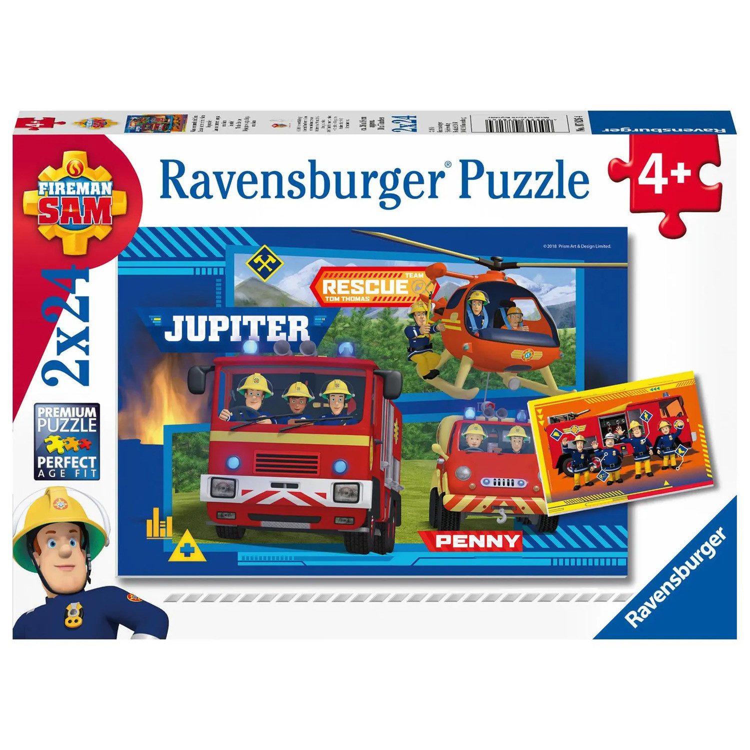 Ravensburger Puzzle Feuerwehrman Sam: Wasser marsch mit Sam - Puzzle mit 24 Teilen, 24 Puzzleteile