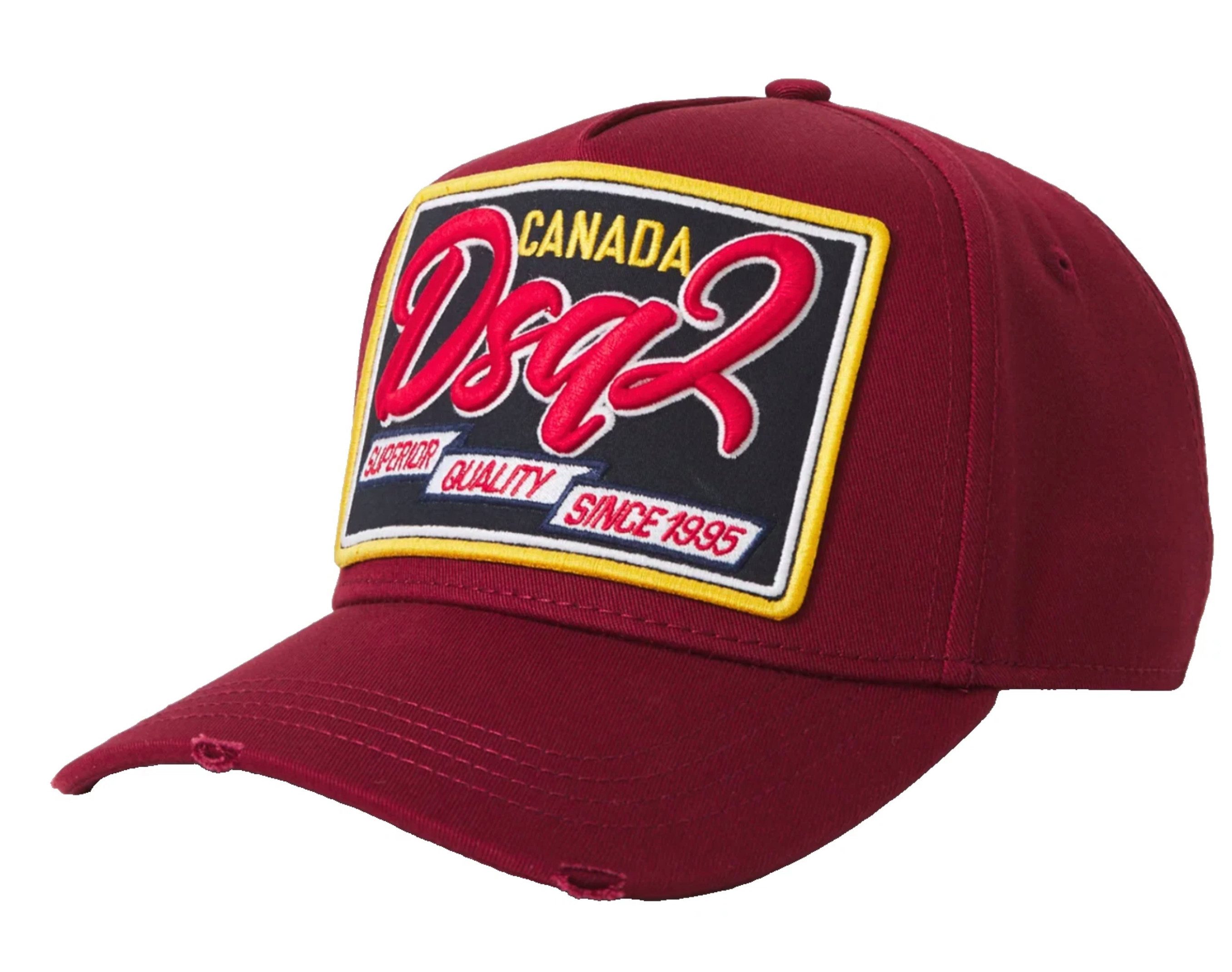 Dsquared2 Baseball Cap Superior Baseball Icon Kappe Burgundy Unisex Designed in Italy, inspiriert von kanadischer Heritage