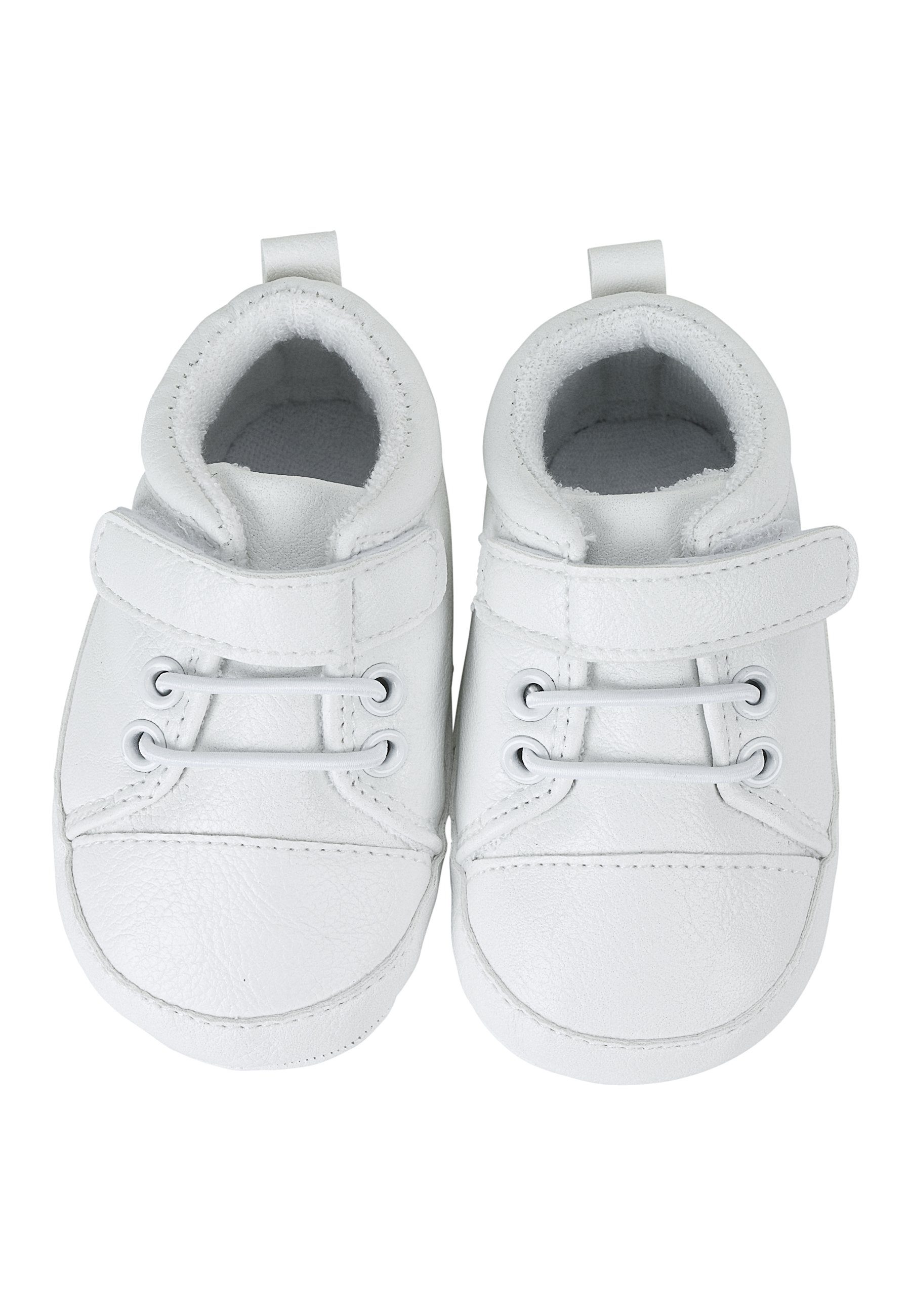 Sterntaler® Baby Schuhe uni Krabbelschuh Krabbelschuhe mit Klettverschluss, Schnürsenkel und Anti-Rutsch-Sohle – Bild 4 von 5