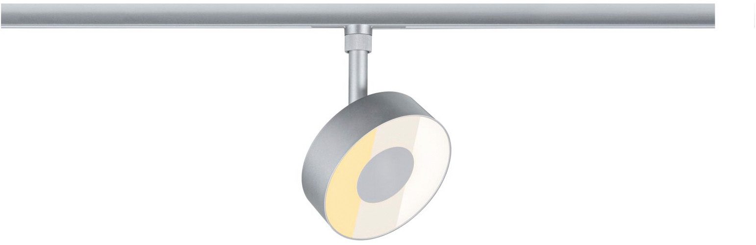 Paulmann Schienensystem-Leuchten URail Spot Circle 1x5W 2700-4000K 230V, Farbsteuerung, Farbwechsel, Memoryfunktion, mehrere Helligkeitsstufen, LED fest integriert, Farbwechsler, 3-Step-Dim