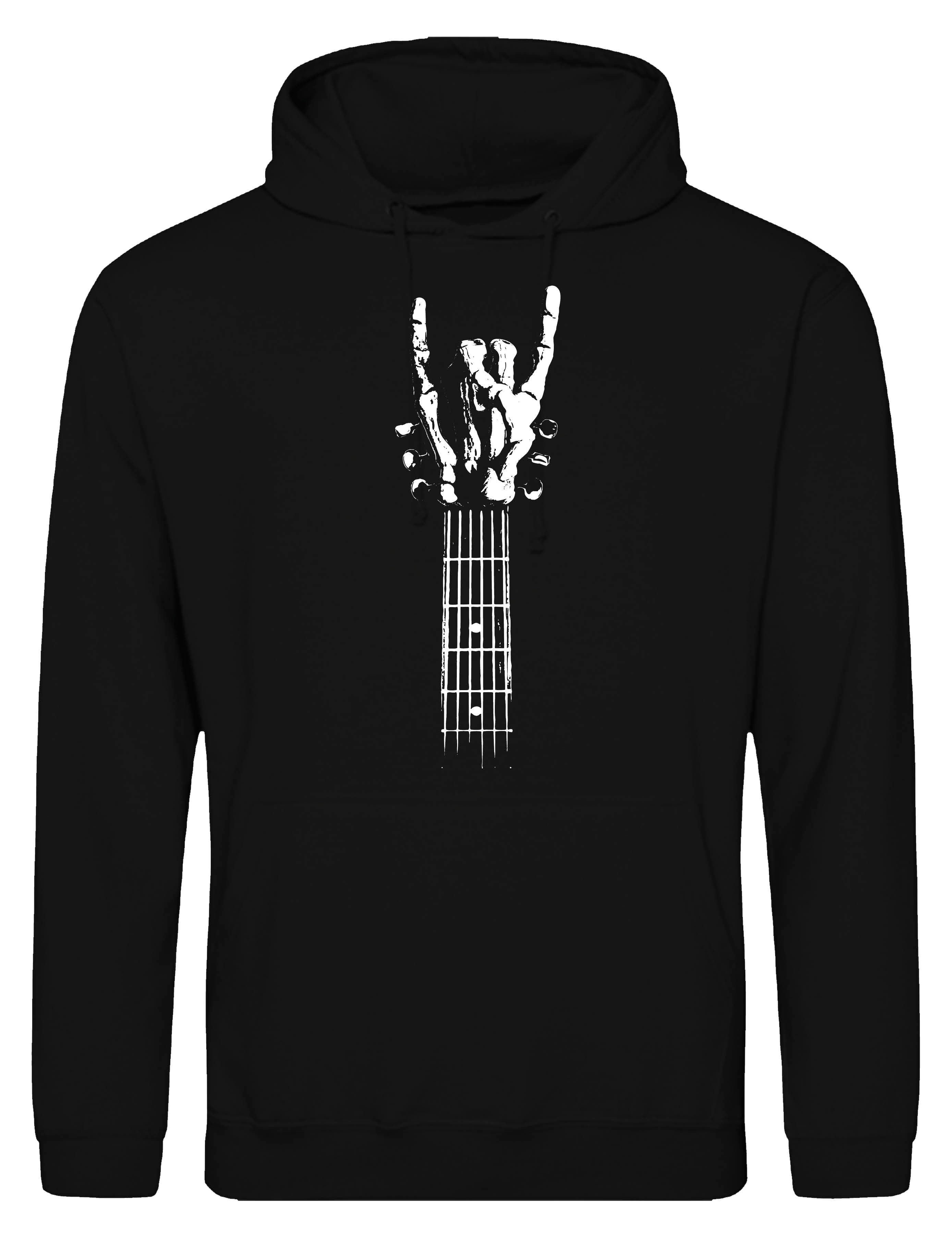 Kapuzenpullover Rock Gitarre Herren Hoodie Pullover