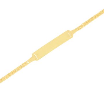 Stella-Jewellery Goldarmband 585 Gelbgold ID Armband Königskette massiv (inkl. Etui, 1-tlg)