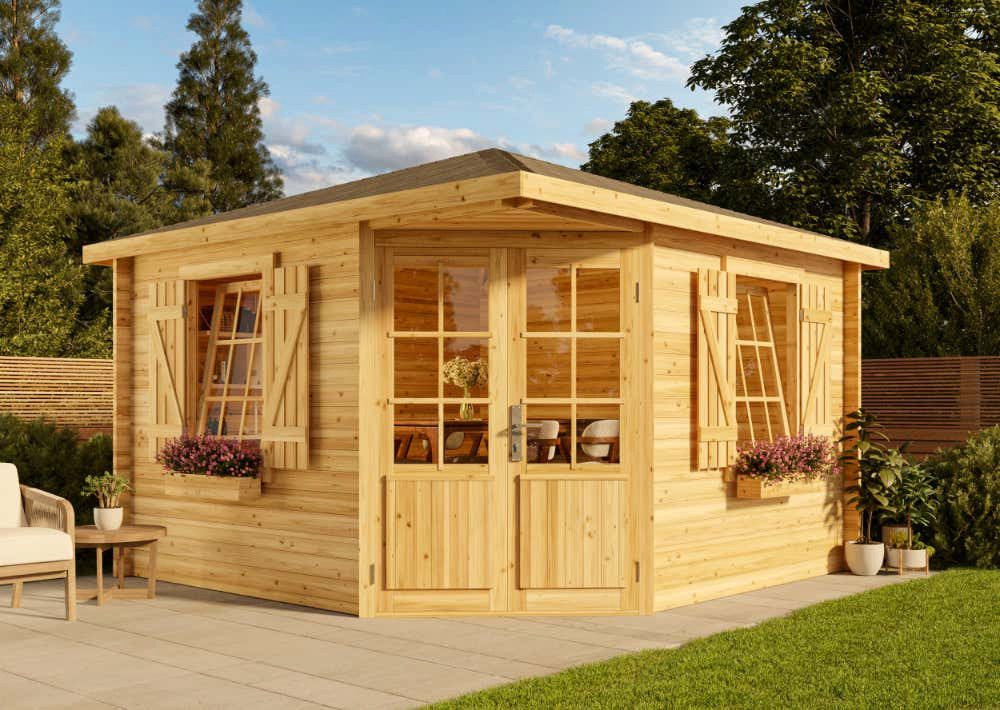 Alpholz Gartenhaus Holz 5-Eck Monica Royal, günstig online kaufen