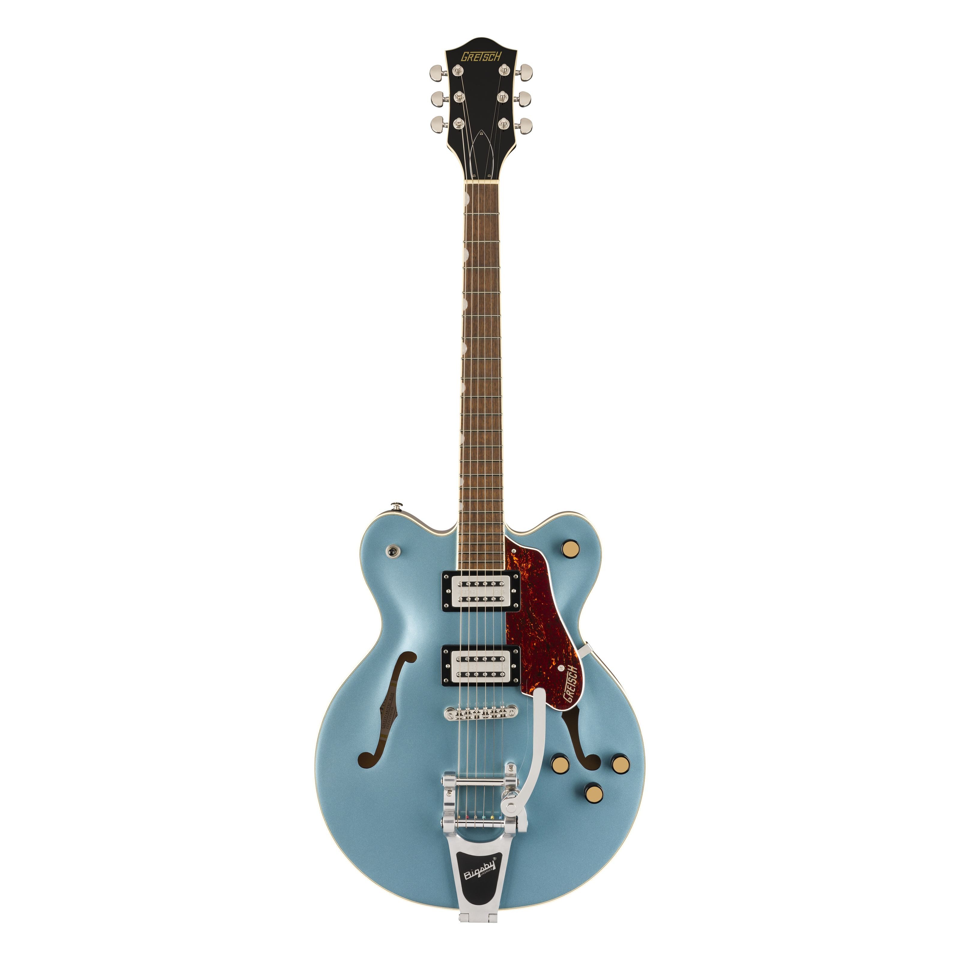 Gretsch Halbakustik-Gitarre, Halb-Akustik Gitarren, Semi Hollow-Modelle, G2622T Streamliner Center Block with Bigsby Arctic Blue -