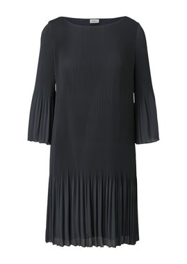 s.Oliver BLACK LABEL Minikleid Viskose-Kleid mit Plisséefalten Rüschen