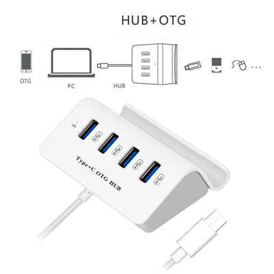 Bolwins Q19C USB-C USB 3.0 OTG Hub Adapter Data Bracket Handyhalter Smartphone USB-Adapter