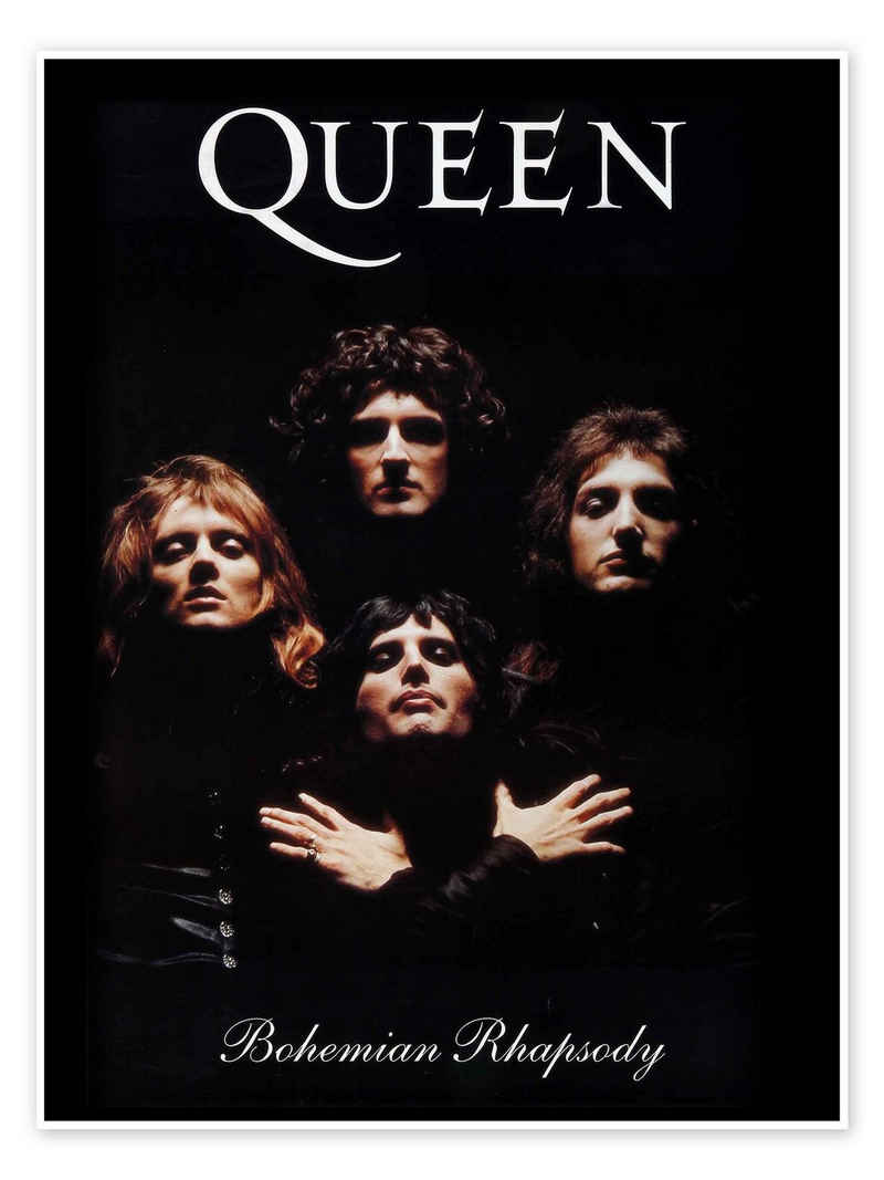 Posterlounge Poster Vintage Entertainment Collection, Queen - Bohemian Rhapsody, Wohnzimmer Fotografie