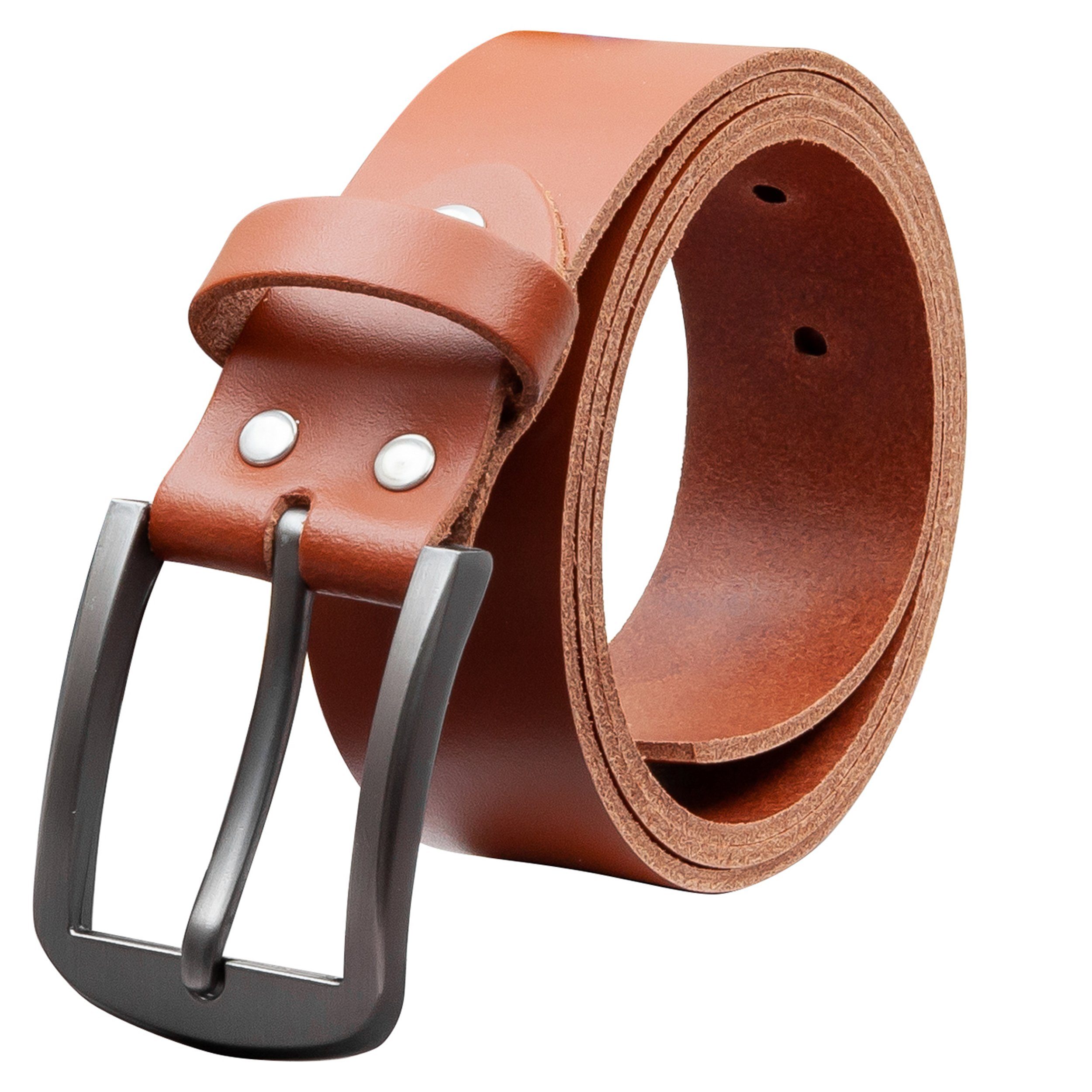COLOGNEBELT Ledergürtel OM416-SL-Cognac MADE IN GERMANY, günstig online kaufen