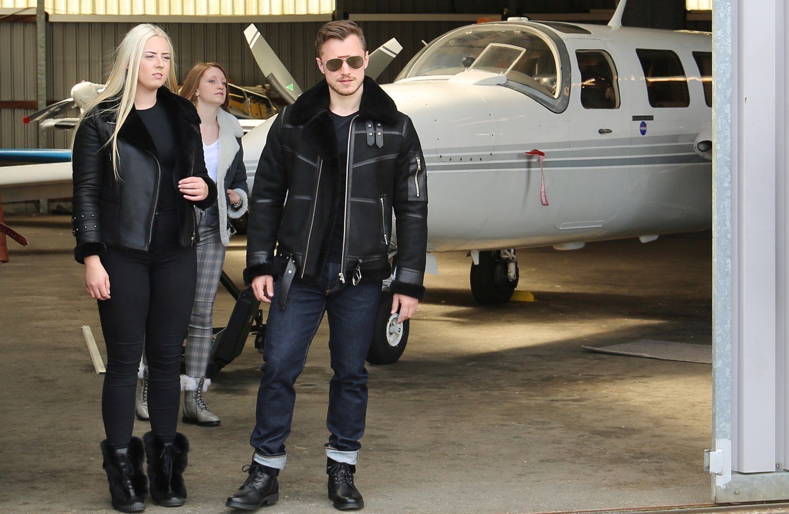 Hollert Bomberjacke B16 Herren Lammfelljacke Echtleder Merino Schaffell Fli günstig online kaufen