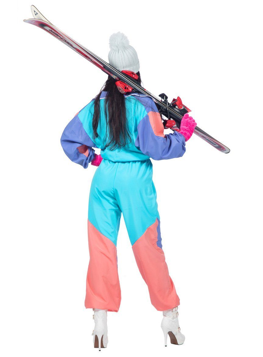 Metamorph Kostüm 80er Skianzug - Karneval Faschingskostüm Damen, Für Skihaserl und Pistenkönige: ein Traum in Pastell!