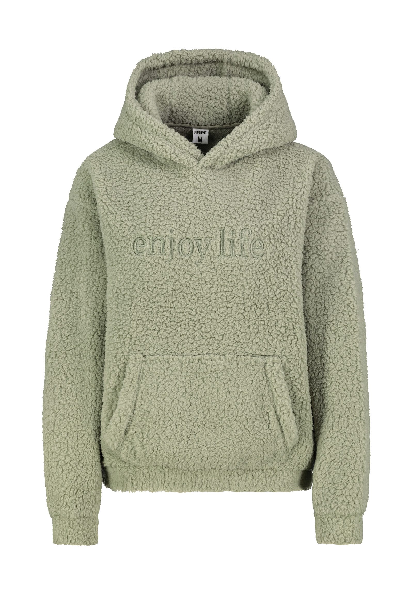 SUBLEVEL Fleecepullover Damen Teddyfleece Hoodie mit günstig online kaufen