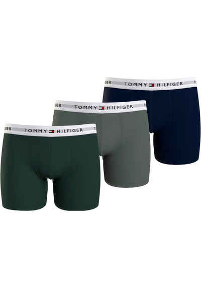Tommy Hilfiger Underwear Boxer 3P BOXER BRIEF (Packung, 3-St., 3er-Pack) mit längerem Bein und Tommy Hilfiger Logo-Elastikbund