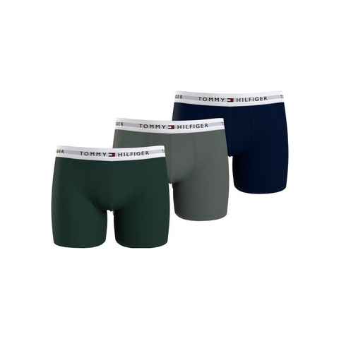Tommy Hilfiger Underwear Boxer 3P BOXER BRIEF (Packung, 3-St., 3er-Pack) mit längerem Bein und Tommy Hilfiger Logo-Elastikbund