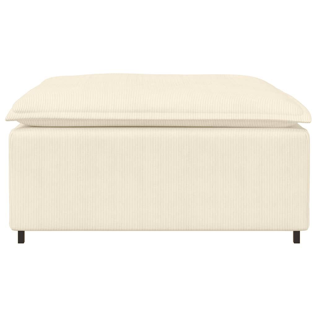 vidaXL Sofaelement Modulares Sofa Fußhocker-Modul Creme günstig online kaufen