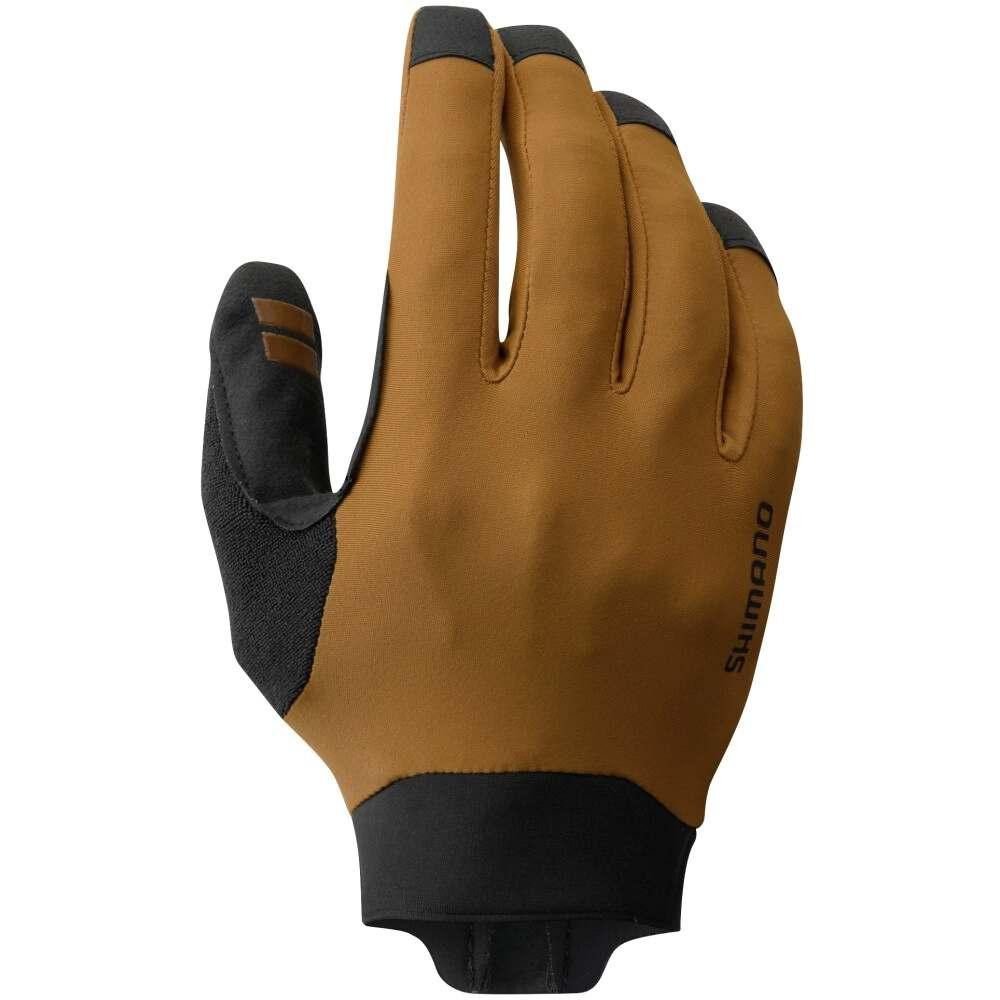 Shimano Fahrradhandschuhe SHIMANO Enduro Gloves Sand Brown XL Handschuhe - leichter Langfinger-M