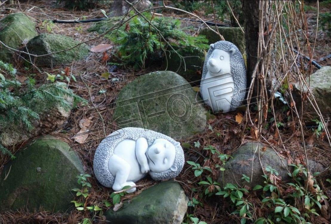 JVmoebel Skulptur Garten Dekoration Igel Terrasse Stein Figuren Figur Deko Statue Skulptur S103057