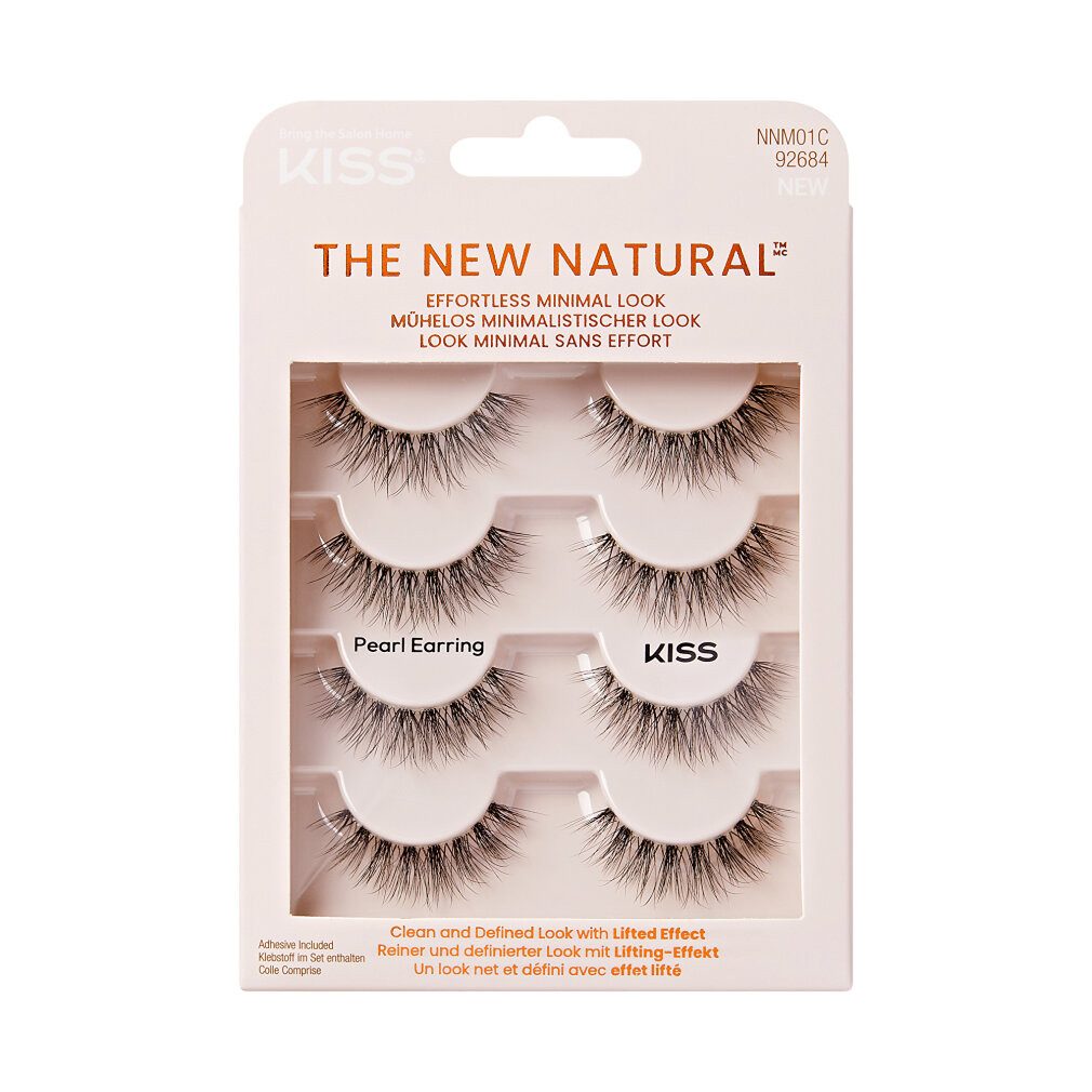 Kiss Einzelwimpern Künstliche Wimpern Multipack Der neue natürliche Perlenohrring
