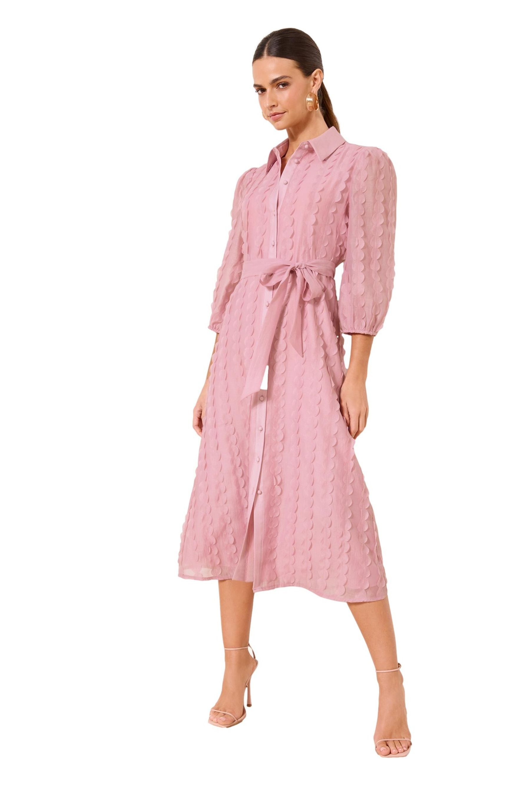 LIPSY Midikleid Lipsy Strukturiertes Midi-Hemdblusenkleid (1-tlg)