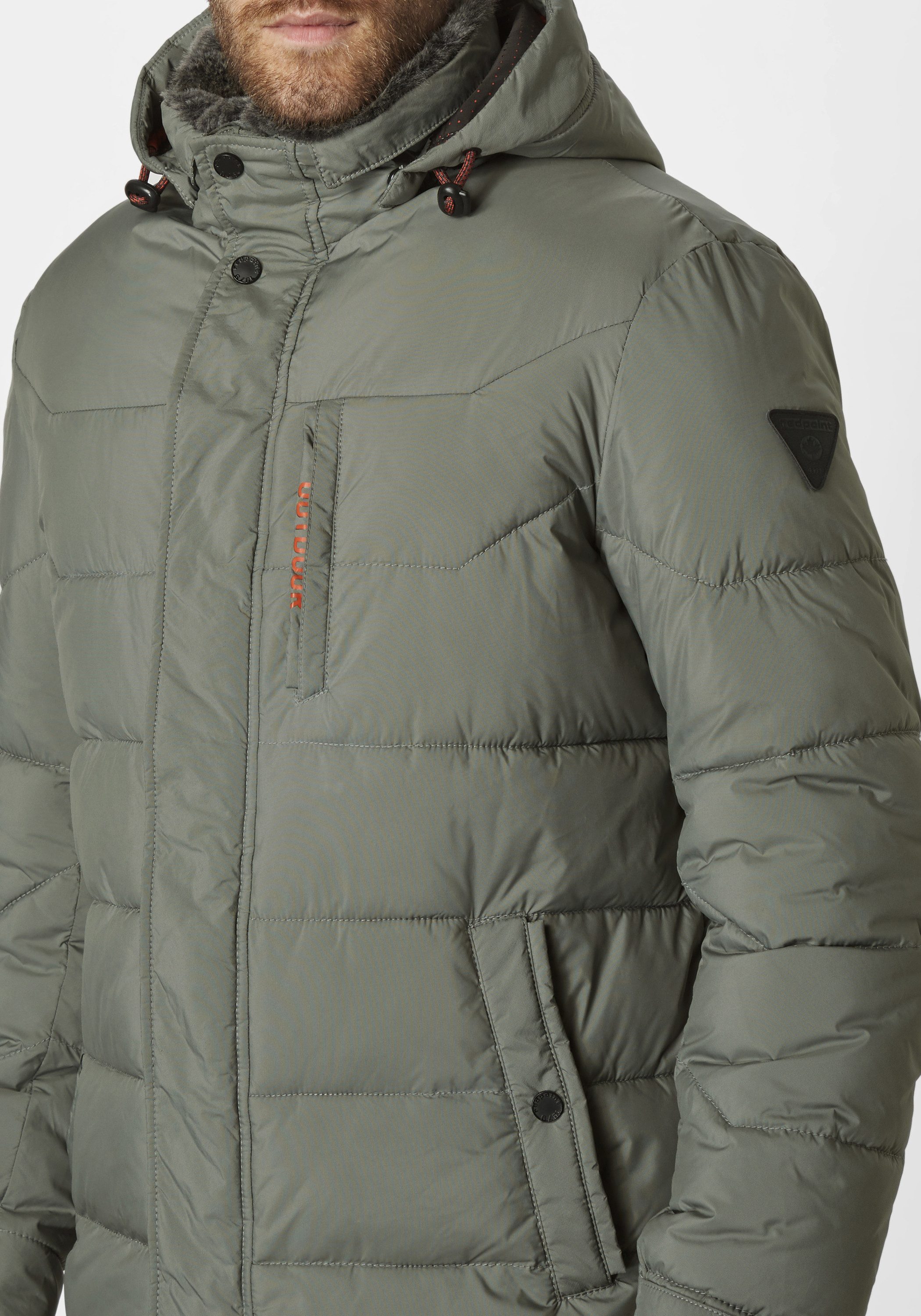Redpoint Parka JOHN Pflegeleichte Regular Fit Winterjacke mit abnehmbarer Kapuze