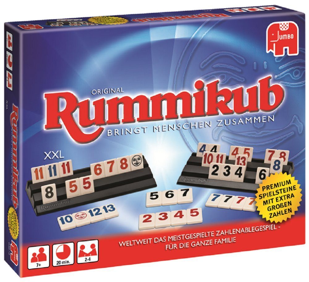 Jumbo Игры Spiel, Strategiespiel Rummikub XXL, Familienspiel