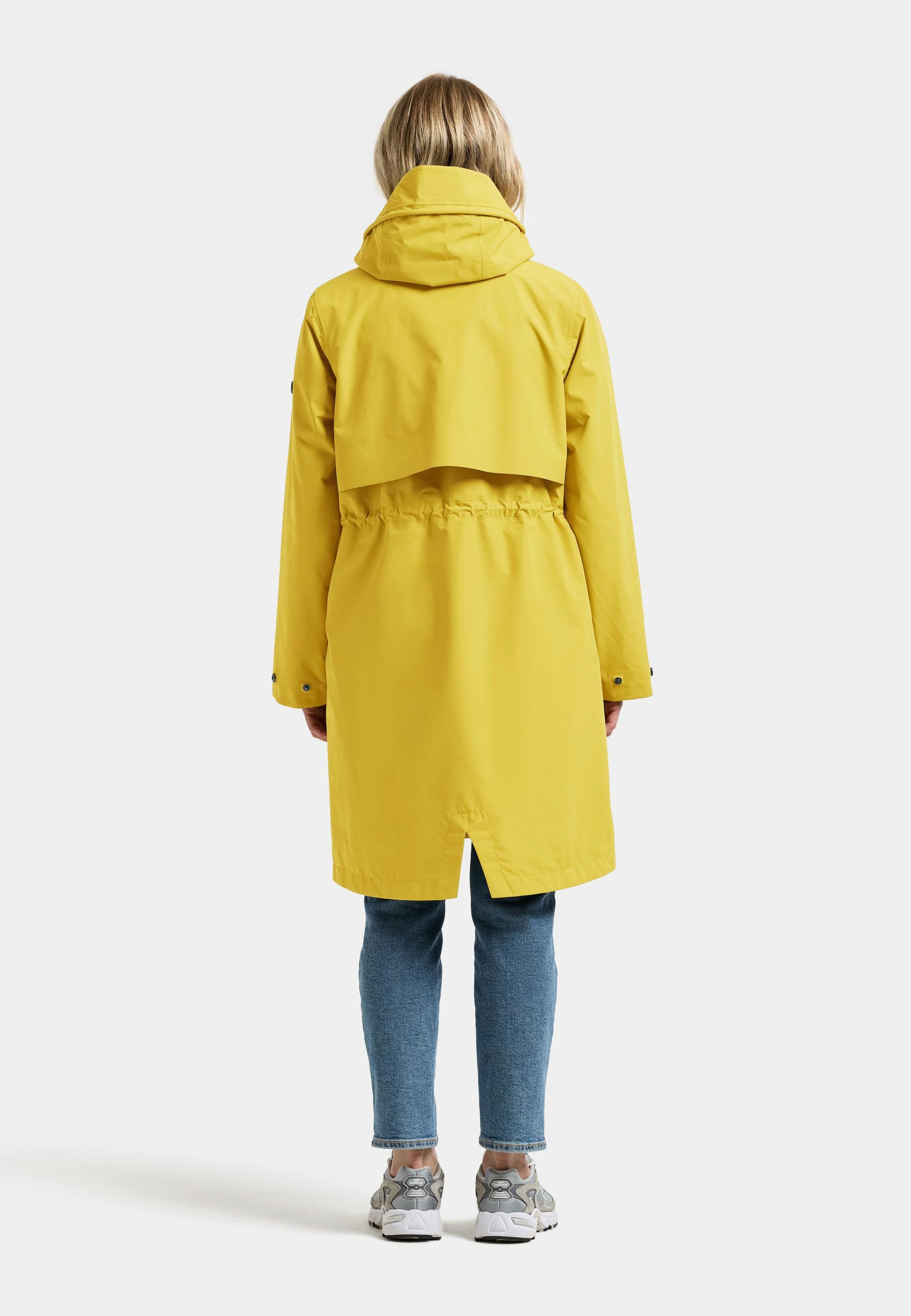 Didriksons Parka Damen Übergangsjacke Mantel Wasserdicht ELINA mit Kapuze mit Taschen – Bild 4 von 5