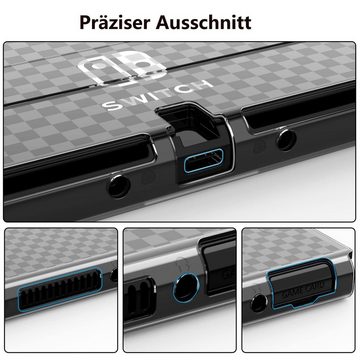 RefinedFlare Nintendo-Schutzhülle Schutzhülle für Spielekonsolen-Controller, Switch-Zubehör, Hergestellt aus hochwertiger weicher TPU-Schale und hartem PC-Material