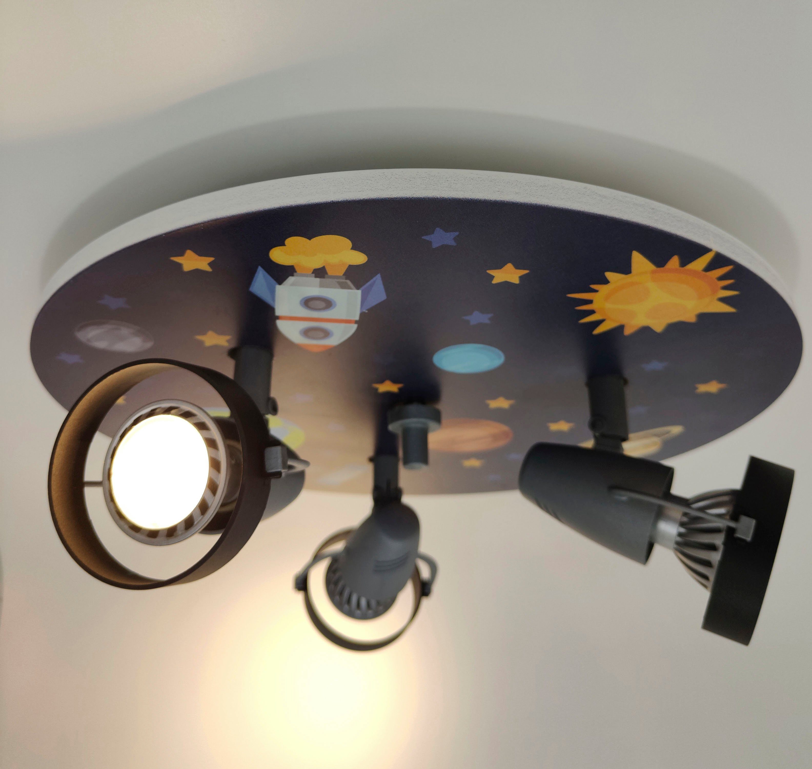 niermann Deckenstrahler Strahler Weltall, ohne Leuchtmittel, 3 verstellbare günstig online kaufen