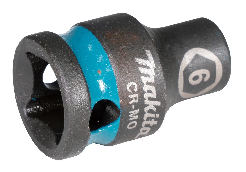 Thumbnail - Makita Werkzeug GmbH Stecknuss Makita Schlagnuss SW6 Impact Black 3/8" SW6 kurz Impact Black E-15877
