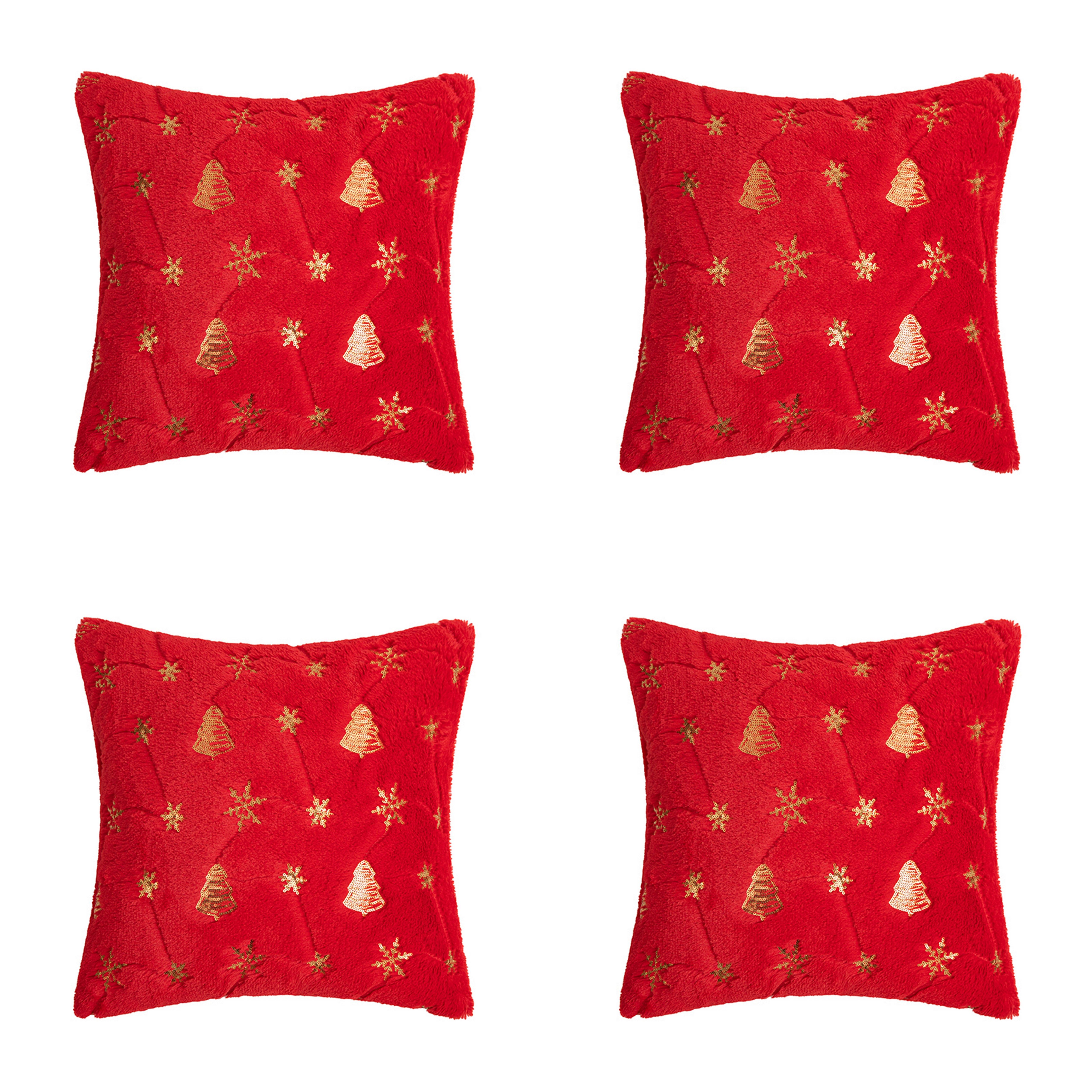 Qelus Kissenbezüge Kissenbezug Weihnachtsbaum Schneeflocke Bestickt günstig online kaufen