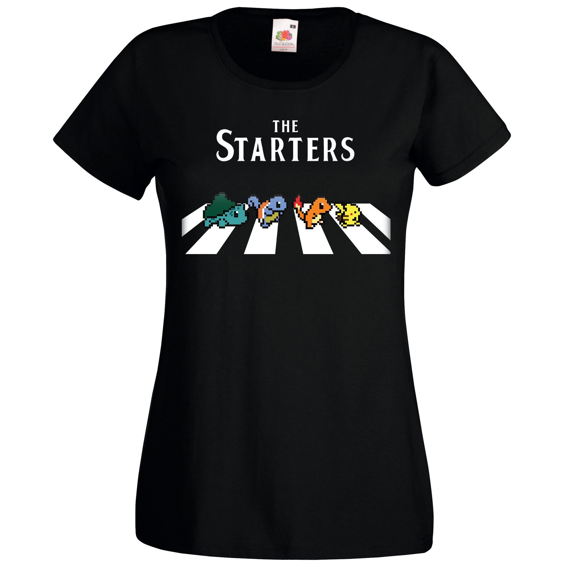 Youth Designz T-Shirt The Starters Damen Shirt mit trendigem Frontdruck Schwarz