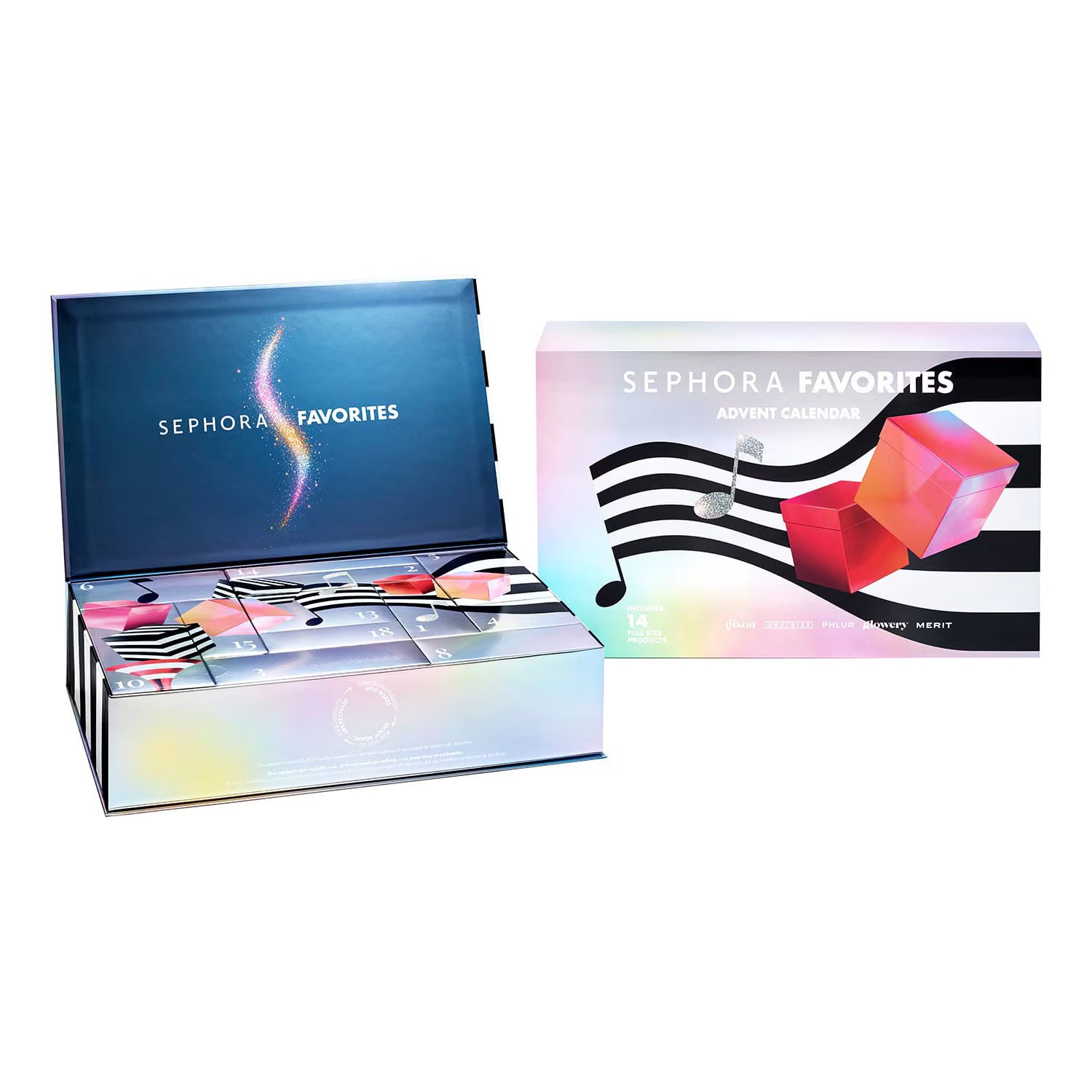 Sephora Adventskalender Sephora Favorites Adventskalender 2026 – 24-tlg. Multi-Marken-Set (24-tlg), 24-tlg. Adventskalender Premium-Marken Make-up, Duft & Pflege