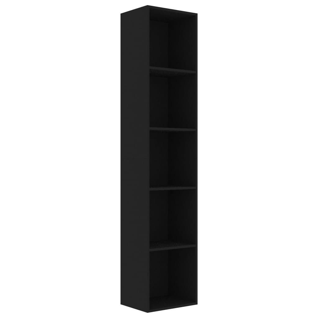 furnicato Bücherregal Schwarz 40x30x189 cm Holzwerkstoff, günstig online kaufen